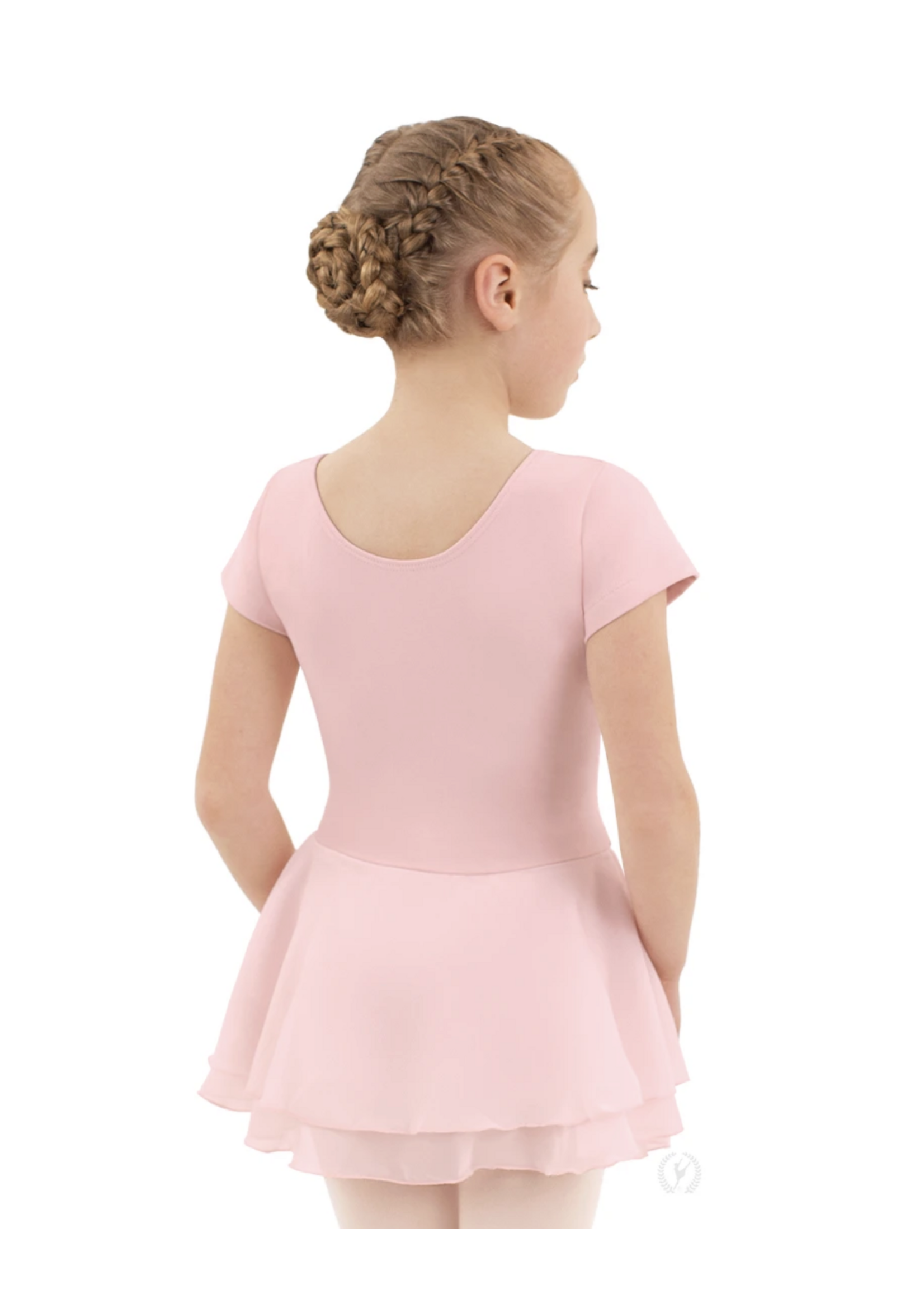 EUROTARD 10467 GIRLS COTTON SHORT SLEEVE SKIRTED DRESS