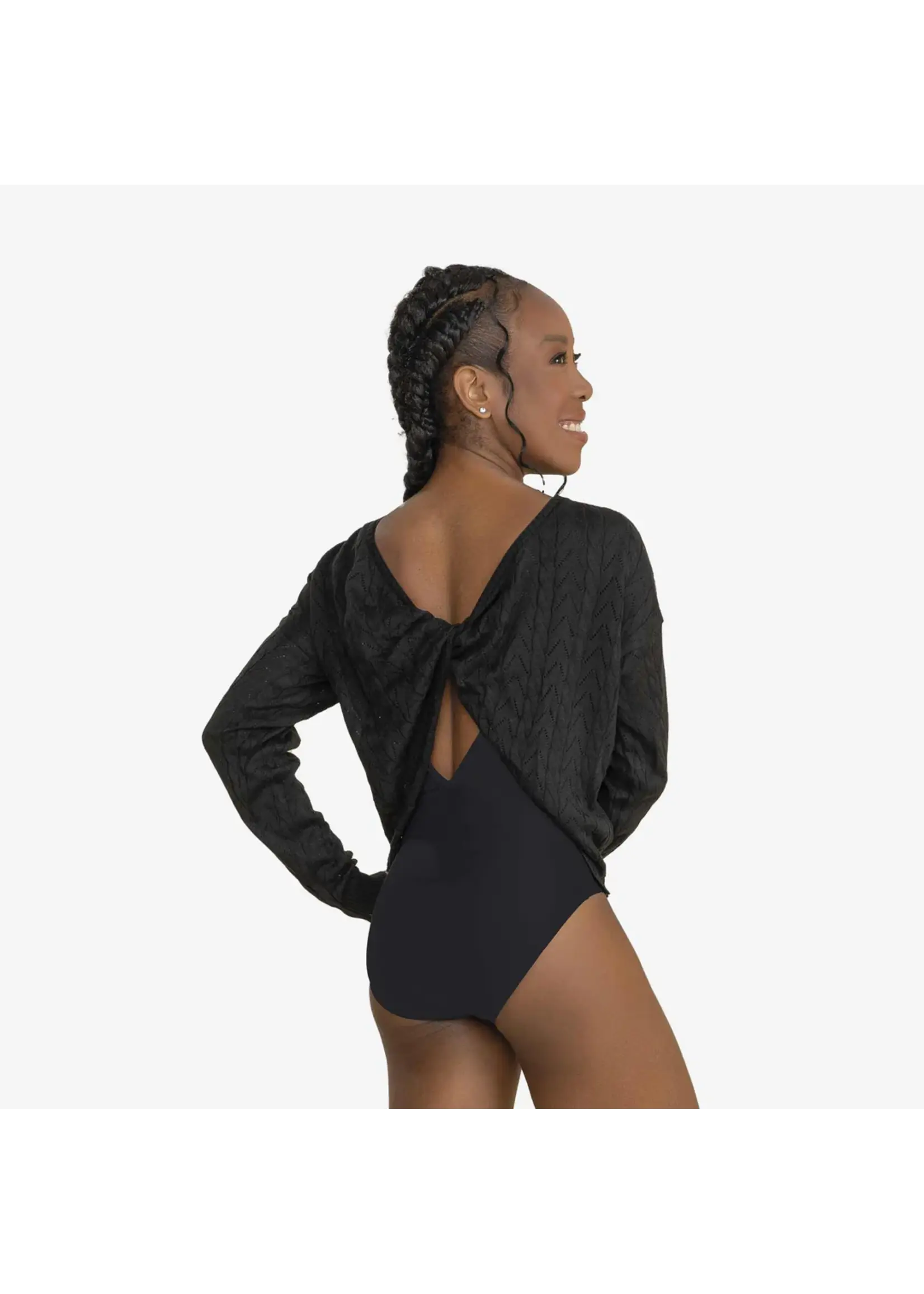 SO DANCA BY36 TWISTED CABLE KNIT PULL OVER SWEATER