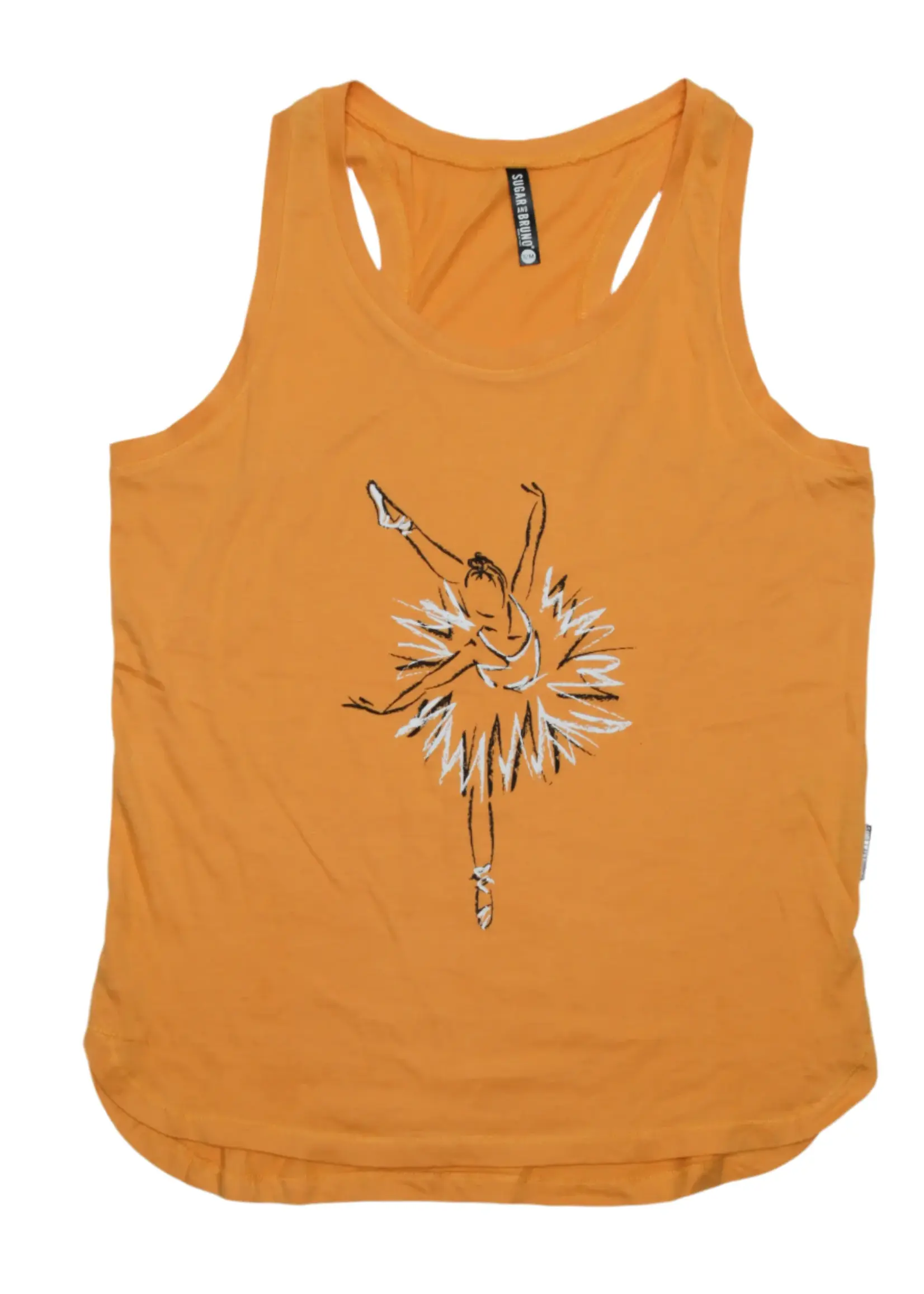 SUGAR & BRUNO CHALK BALLERINA RACERBACK TANK  TOP