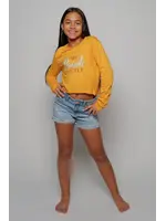 SUGAR & BRUNO F2007 MY POINTE EXACTLY LONG SLEEVE CROP TOP