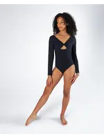 ENERGETIKS ICL197 AVERY  TWIST FRONT LONG SLEEVE LEOTARD