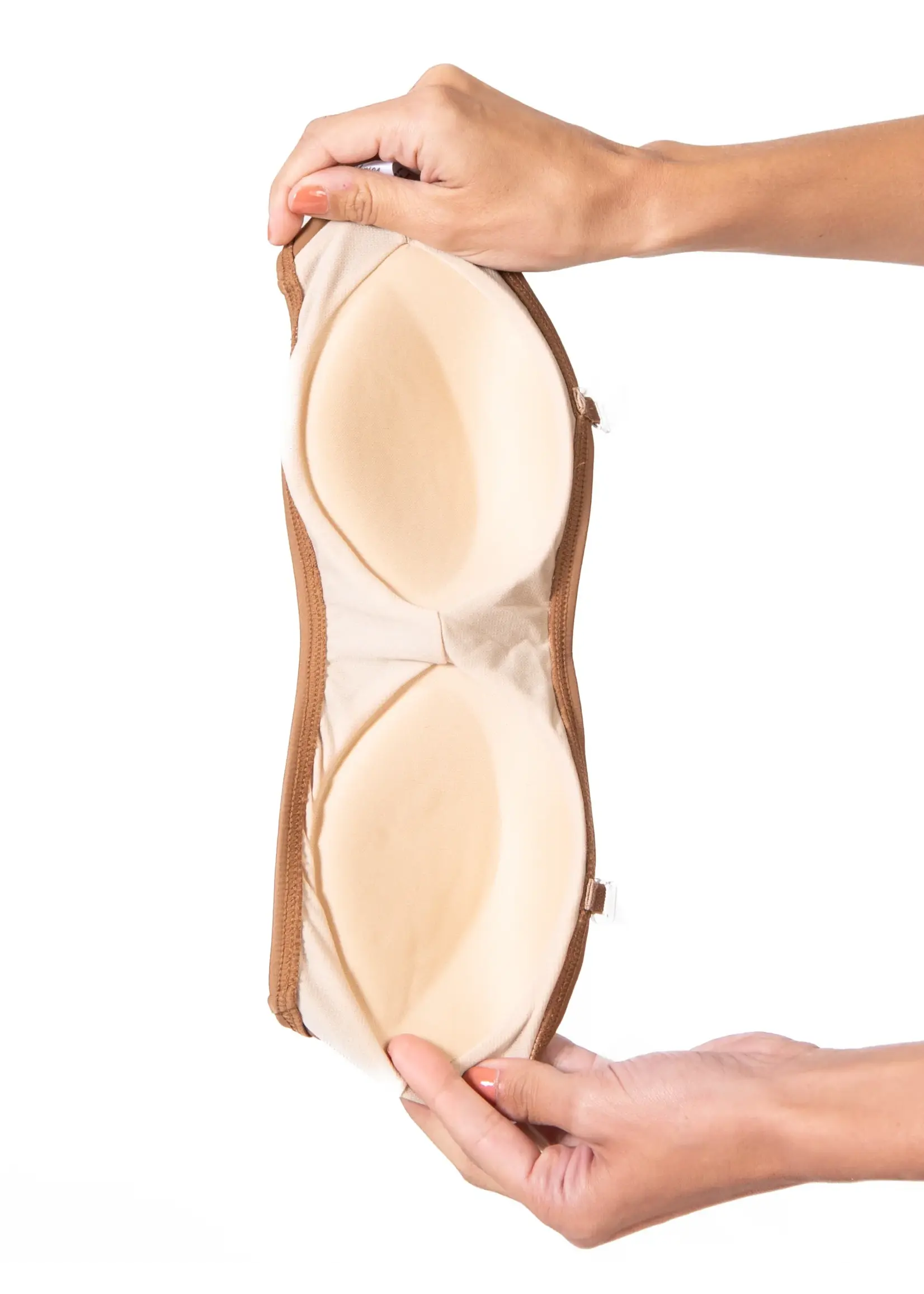 BODY WRAPPERS 274 PADDED CAMISOLE BRA w/ CLEAR BACK & STRAPS