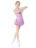 MONDOR 12916 SEQUIN LACE CROSS BACK TANK SKATE DRESS