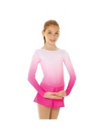 MONDOR 2757 OMBRE COLOR CHILDRENS LONG SLEEVE SKATE DRESS