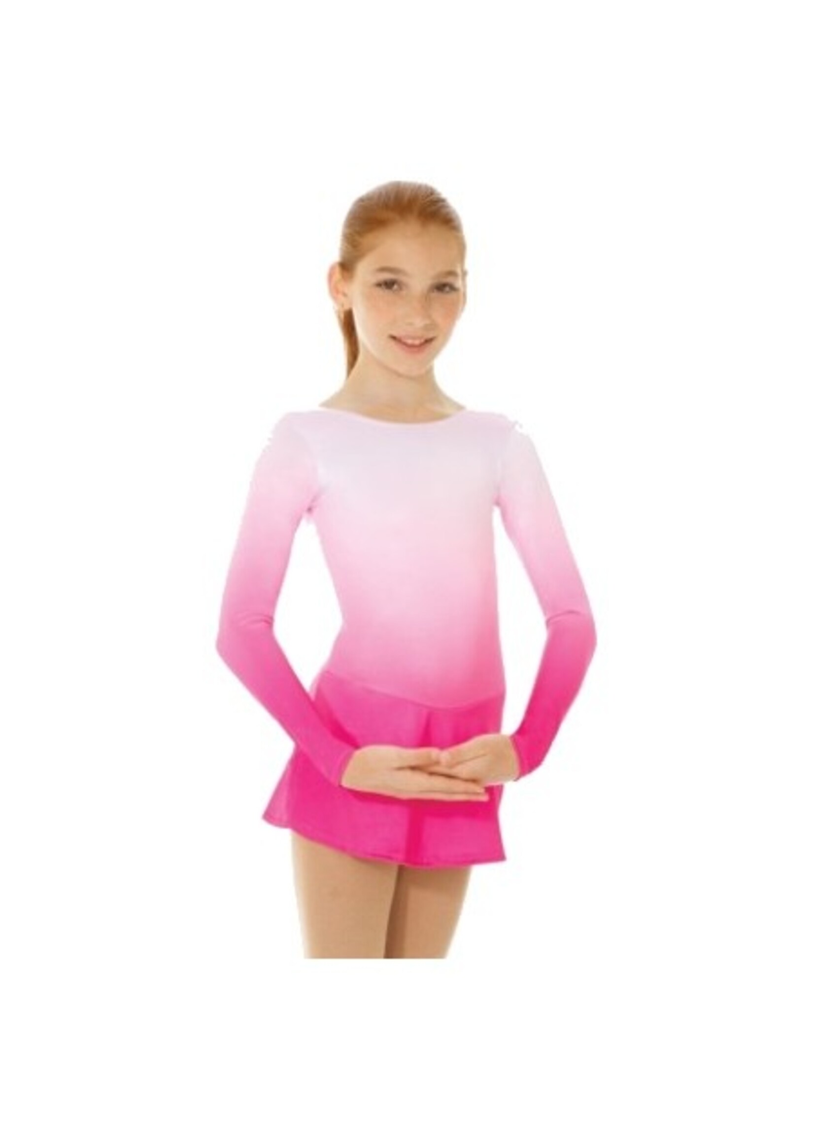 MONDOR 2757 OMBRE COLOR CHILDRENS LONG SLEEVE SKATE DRESS