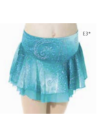 MONDOR 6304 VELVET SPARKLE LAYERED MESH SKATE SKIRT