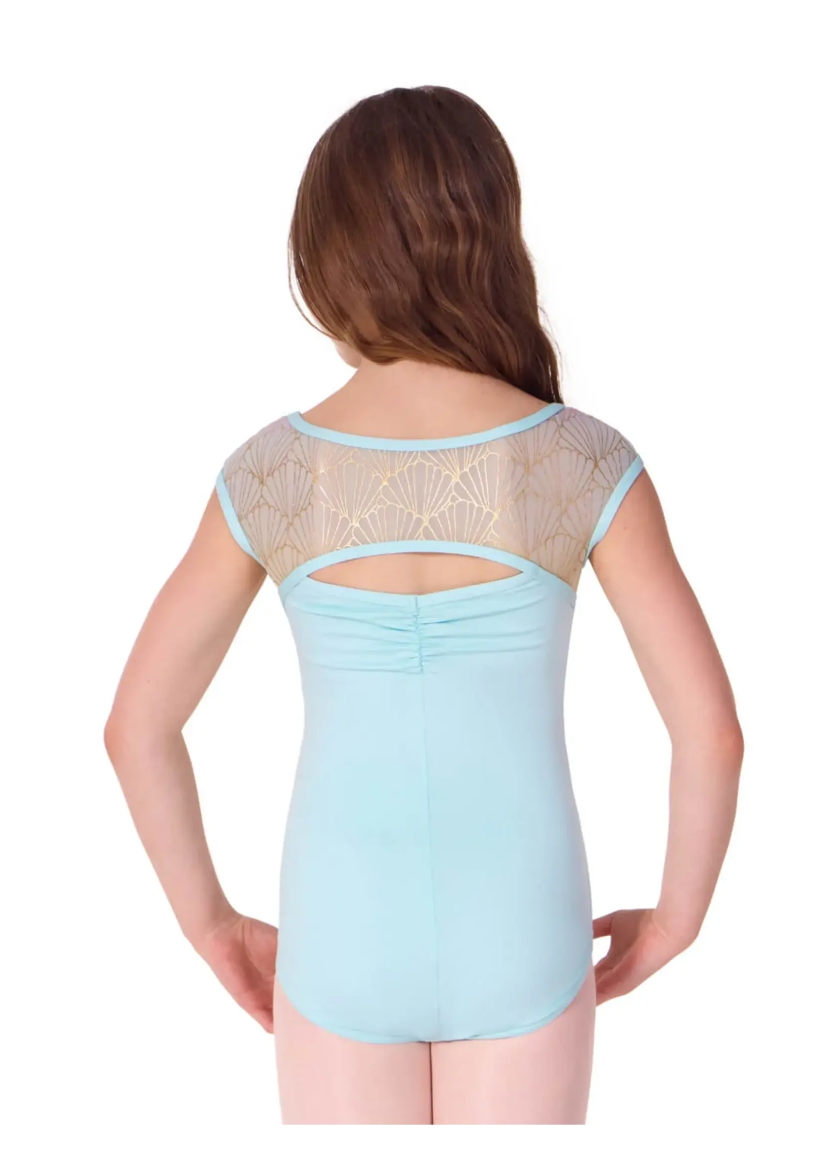 CAPEZIO & BUNHEADS AF12581C CHILD PEARL CAP SLEEVE LEOTARD