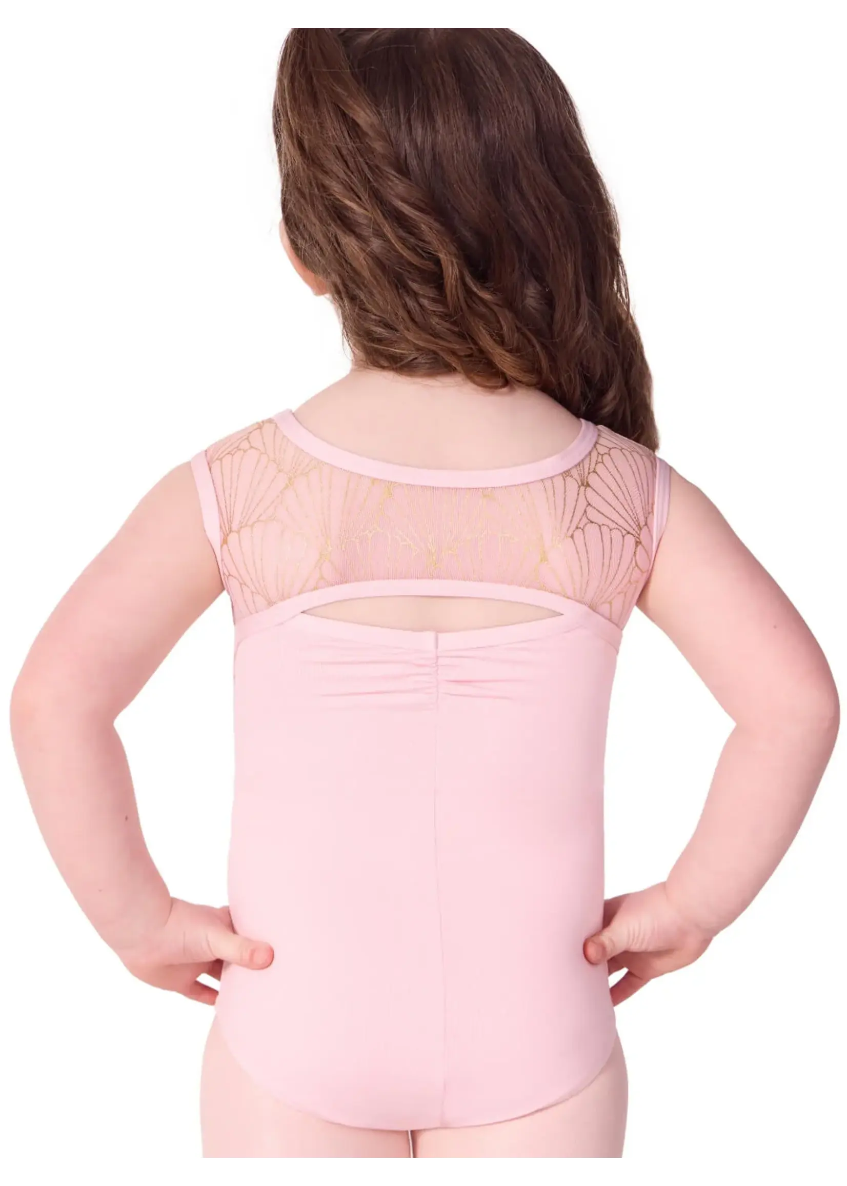 CAPEZIO & BUNHEADS AF12581C CHILD PEARL CAP SLEEVE LEOTARD