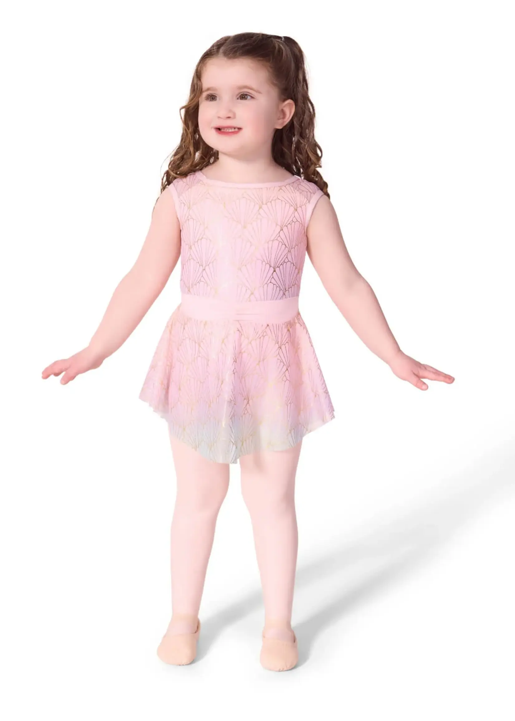 CAPEZIO & BUNHEADS AF12585C CHILD SAND DOLLAR PULL ON SKIRT