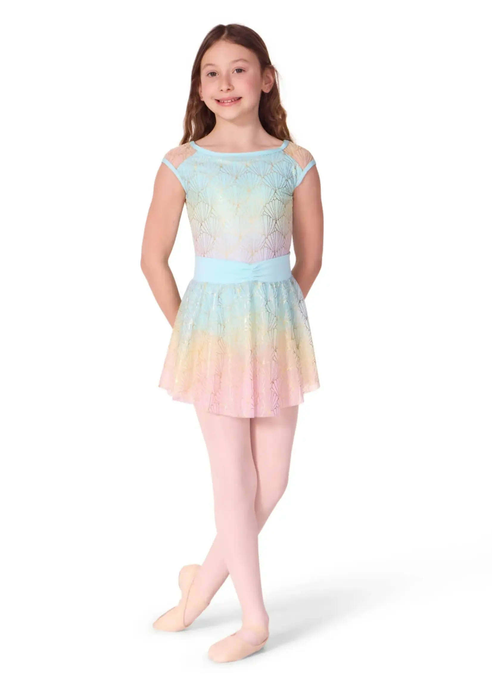 CAPEZIO & BUNHEADS AF12585C CHILD SAND DOLLAR PULL ON SKIRT