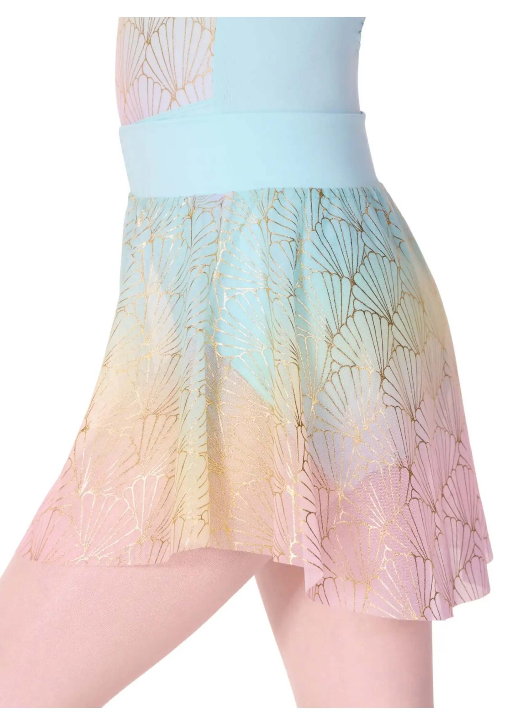 CAPEZIO & BUNHEADS AF12585C CHILD SAND DOLLAR PULL ON SKIRT