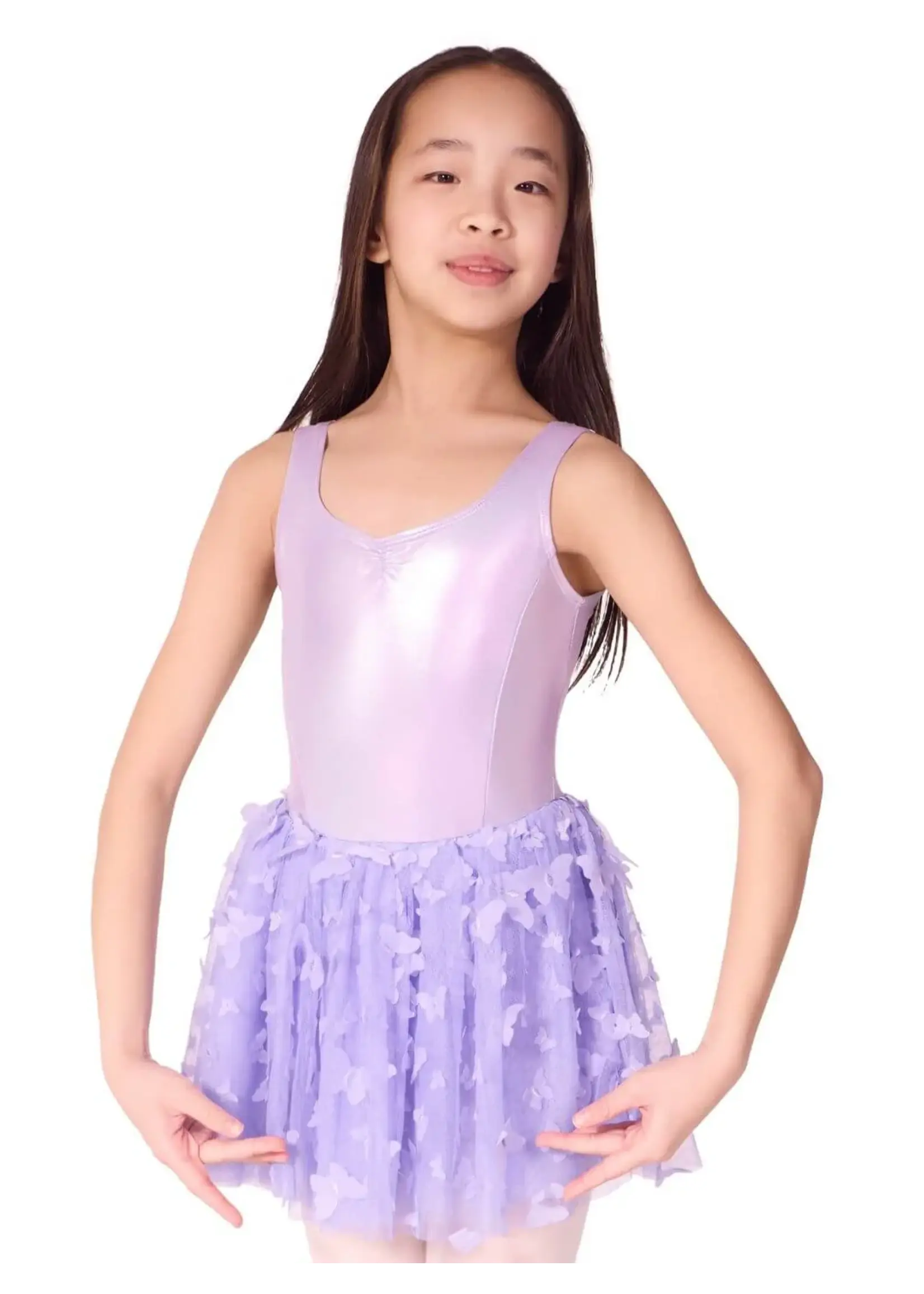 CAPEZIO & BUNHEADS AF12574C FLUTTER MONARCH SHIMMER TANK TUTU DRESS