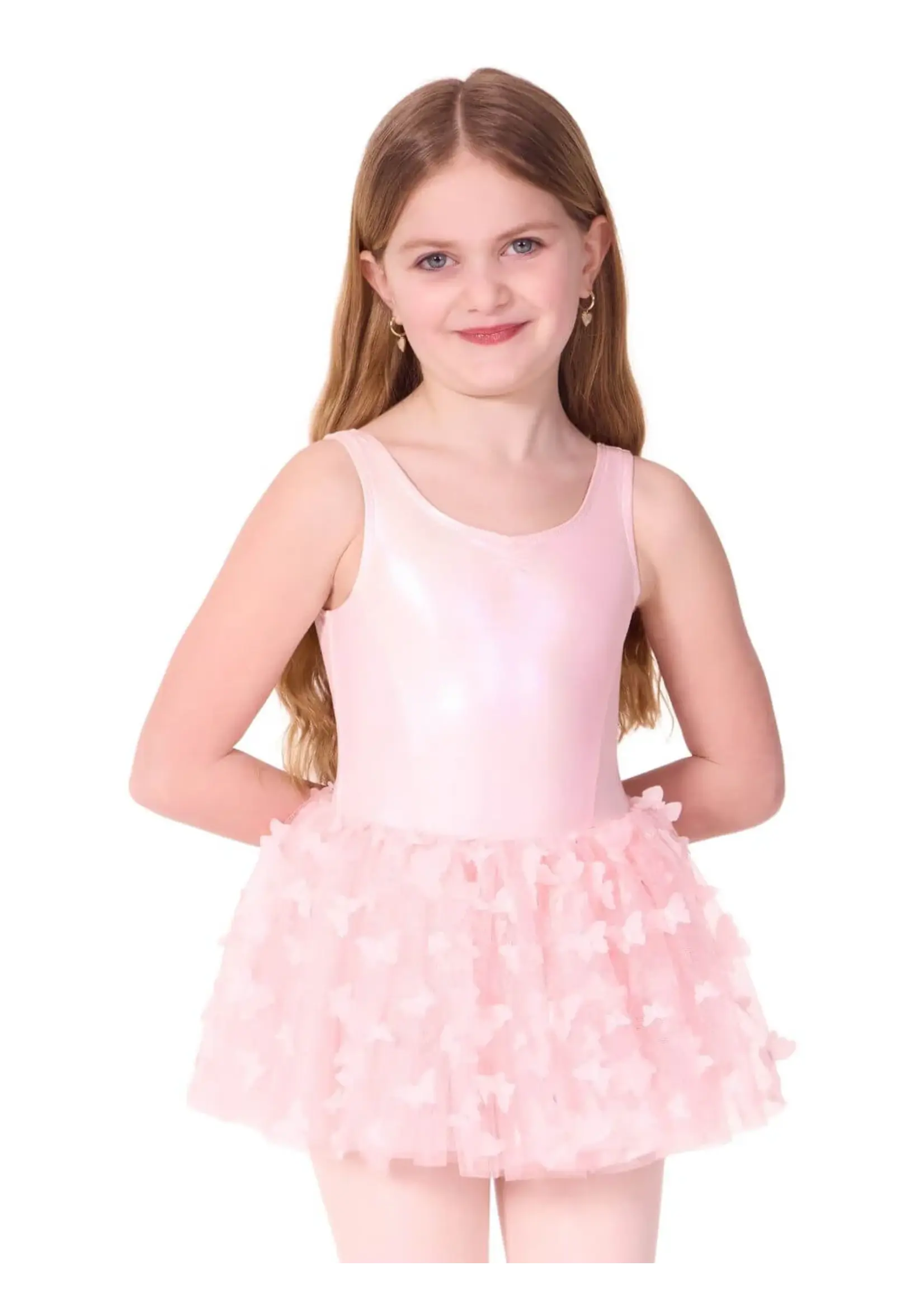 CAPEZIO & BUNHEADS AF12574C FLUTTER MONARCH SHIMMER TANK TUTU DRESS