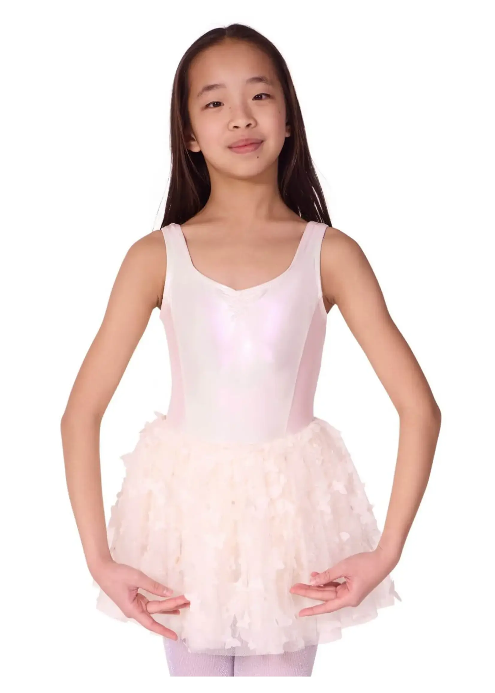 CAPEZIO & BUNHEADS AF12574C FLUTTER MONARCH SHIMMER TANK TUTU DRESS