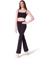 CAPEZIO & BUNHEADS AF12607W ADULT MEMORY HIGH WAISTED FLARE LEGGING