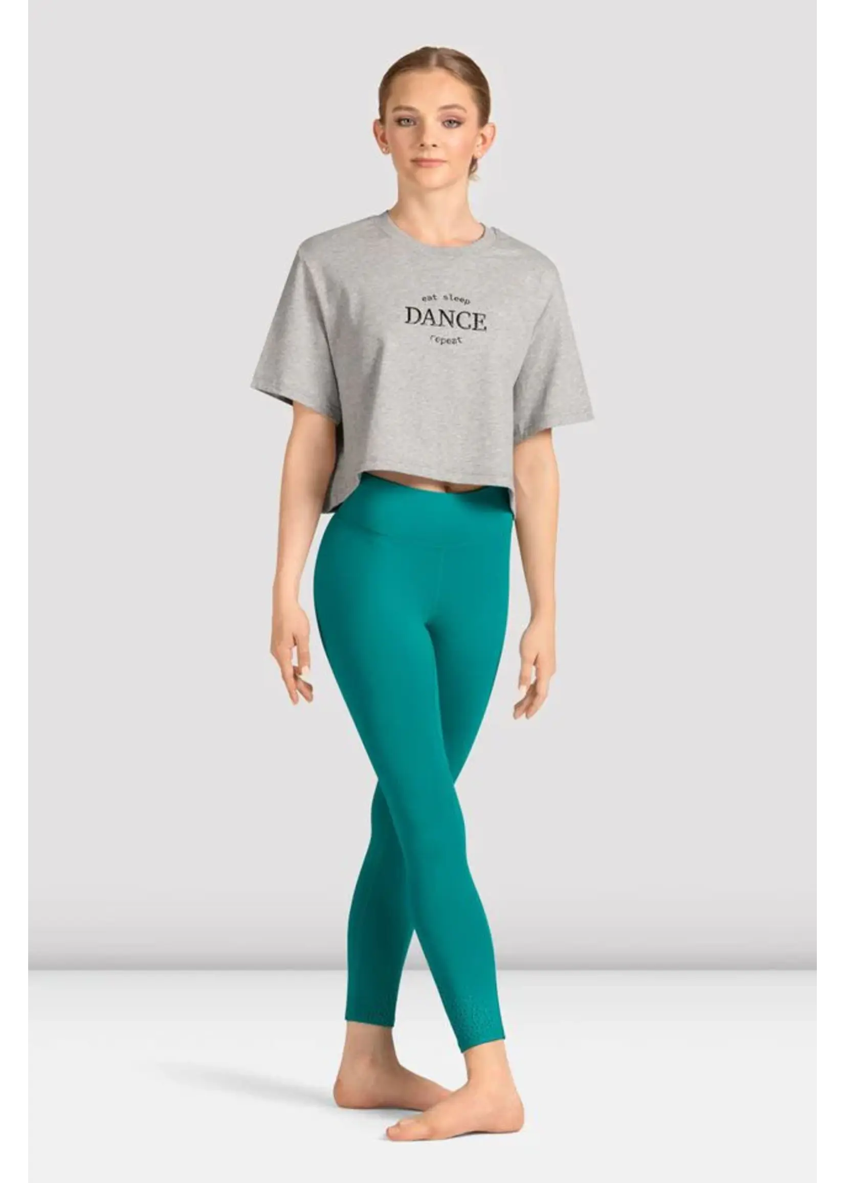 BLOCH & MIRELLA M30009L ADULT CROP DANCE PRINT T-SHIRT