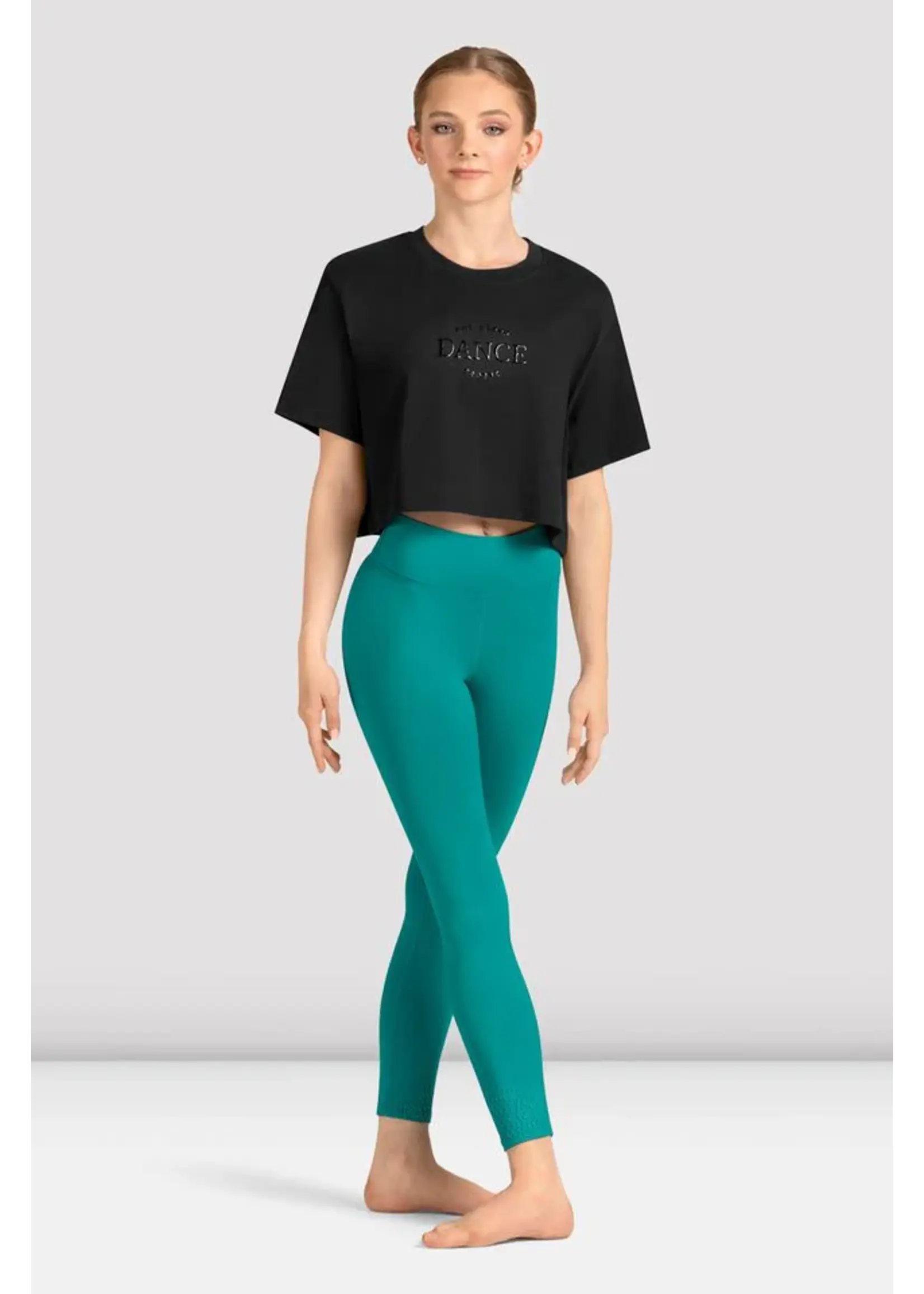 BLOCH & MIRELLA M30009L ADULT CROP DANCE PRINT T-SHIRT