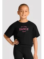 BLOCH & MIRELLA M30013C CHILD CROP DANCE PRINT T-SHIRT