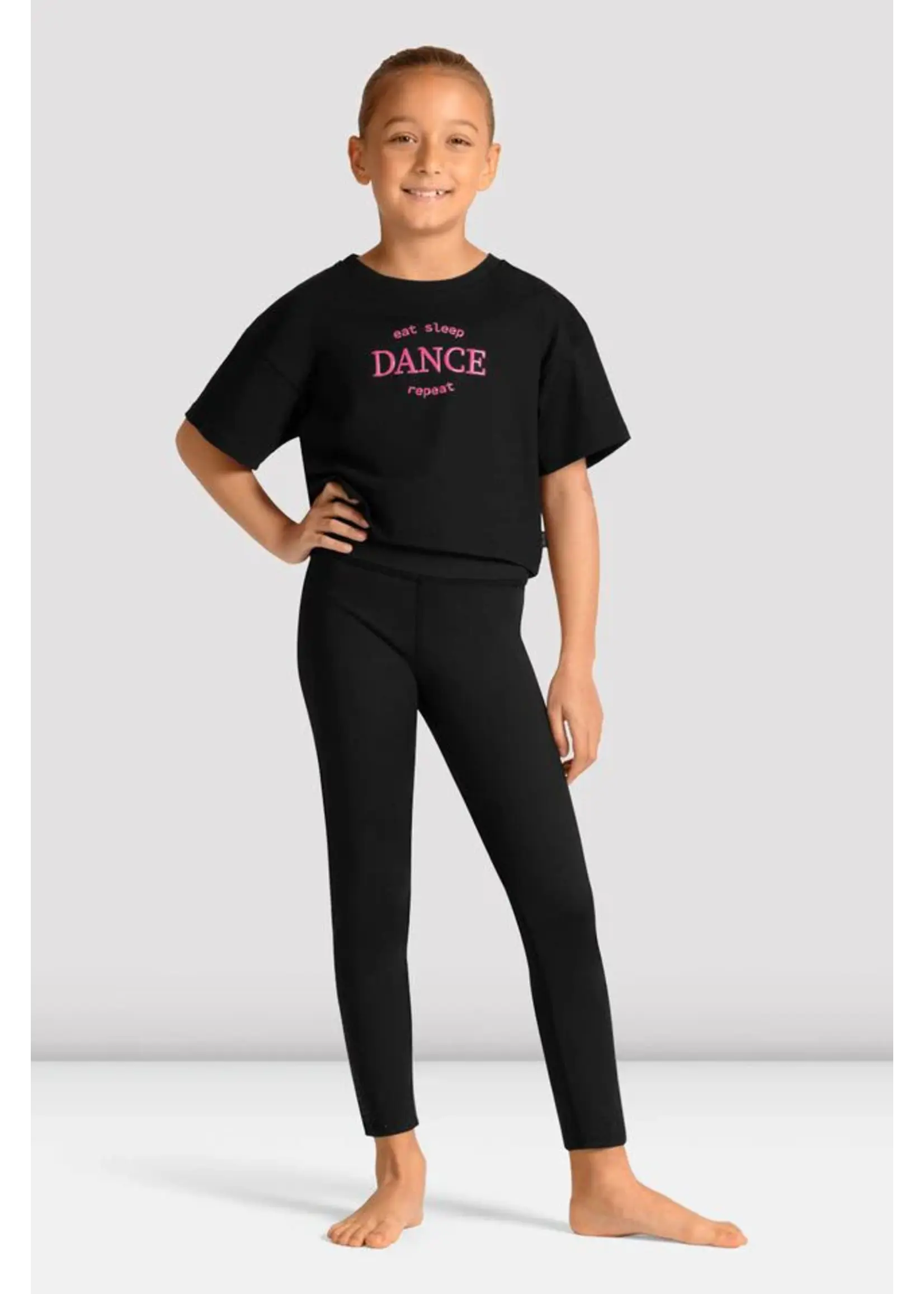 BLOCH & MIRELLA M30013C CHILD CROP DANCE PRINT T-SHIRT