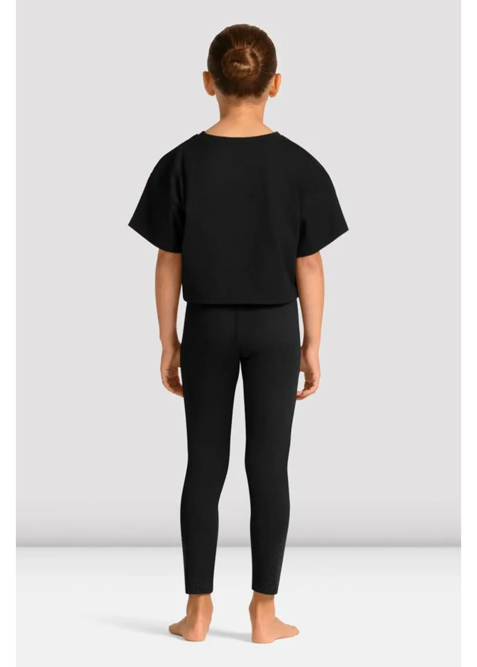 BLOCH & MIRELLA M30013C CHILD CROP DANCE PRINT T-SHIRT