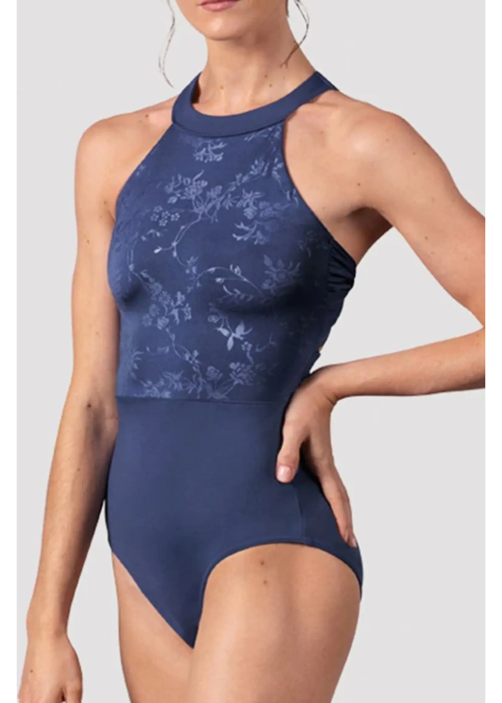 BLOCH & MIRELLA L40005 VERONICA HALTER LEOTARD WITH BACK TWIST