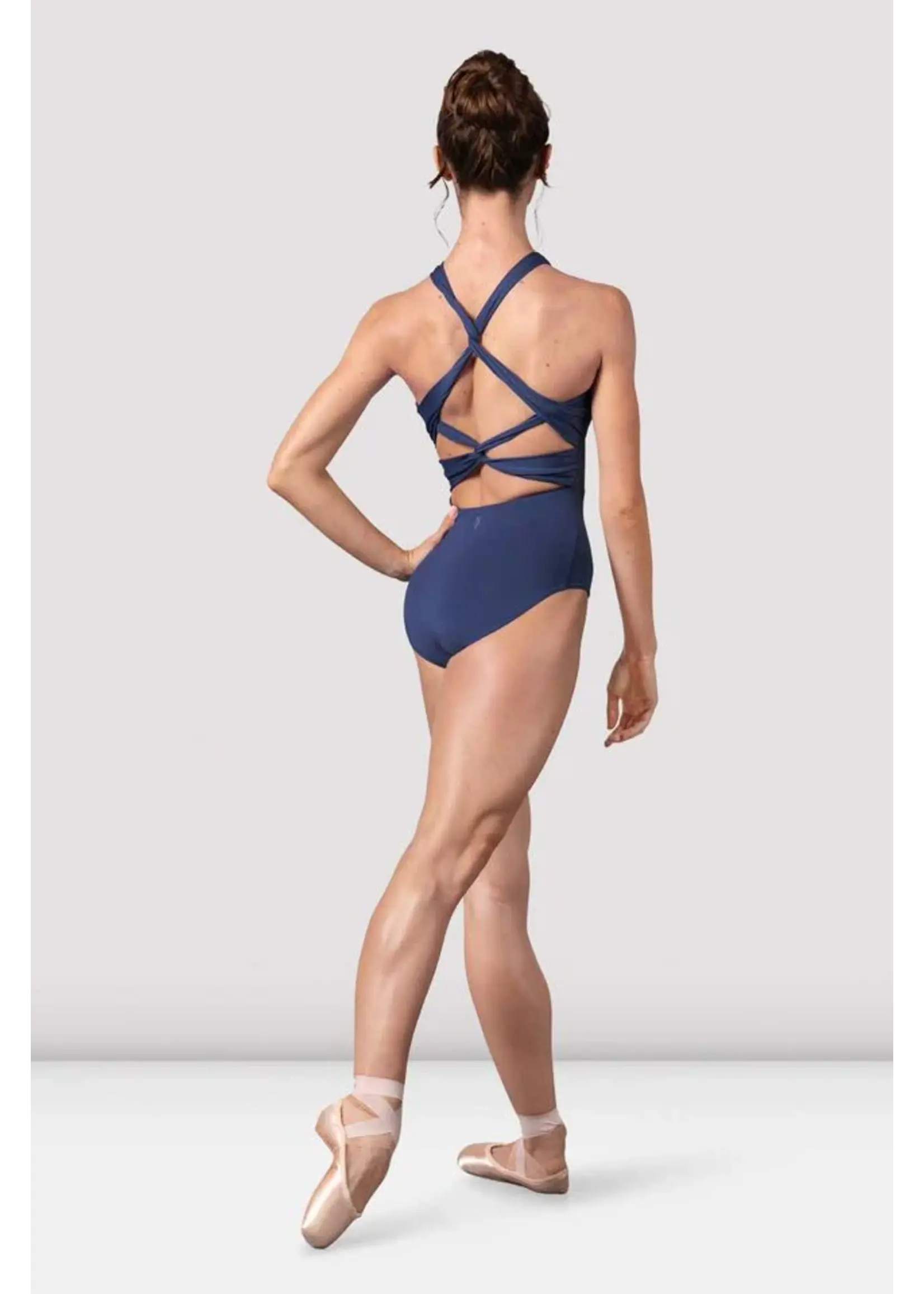 BLOCH & MIRELLA L40005 VERONICA HALTER LEOTARD WITH BACK TWIST