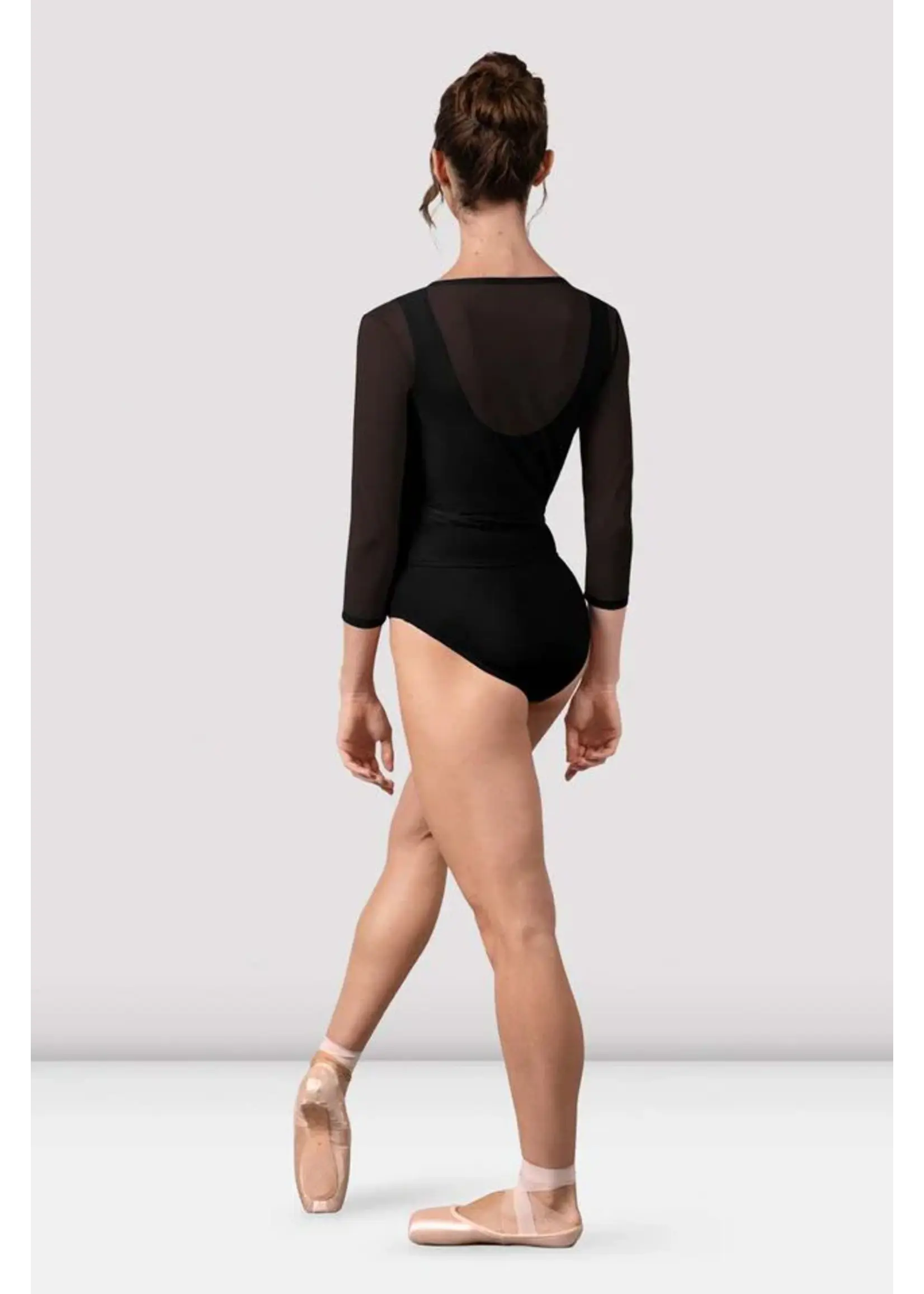 BLOCH & MIRELLA Z30022 HARMONY SOFT LONG SLEEVE WRAP TOP