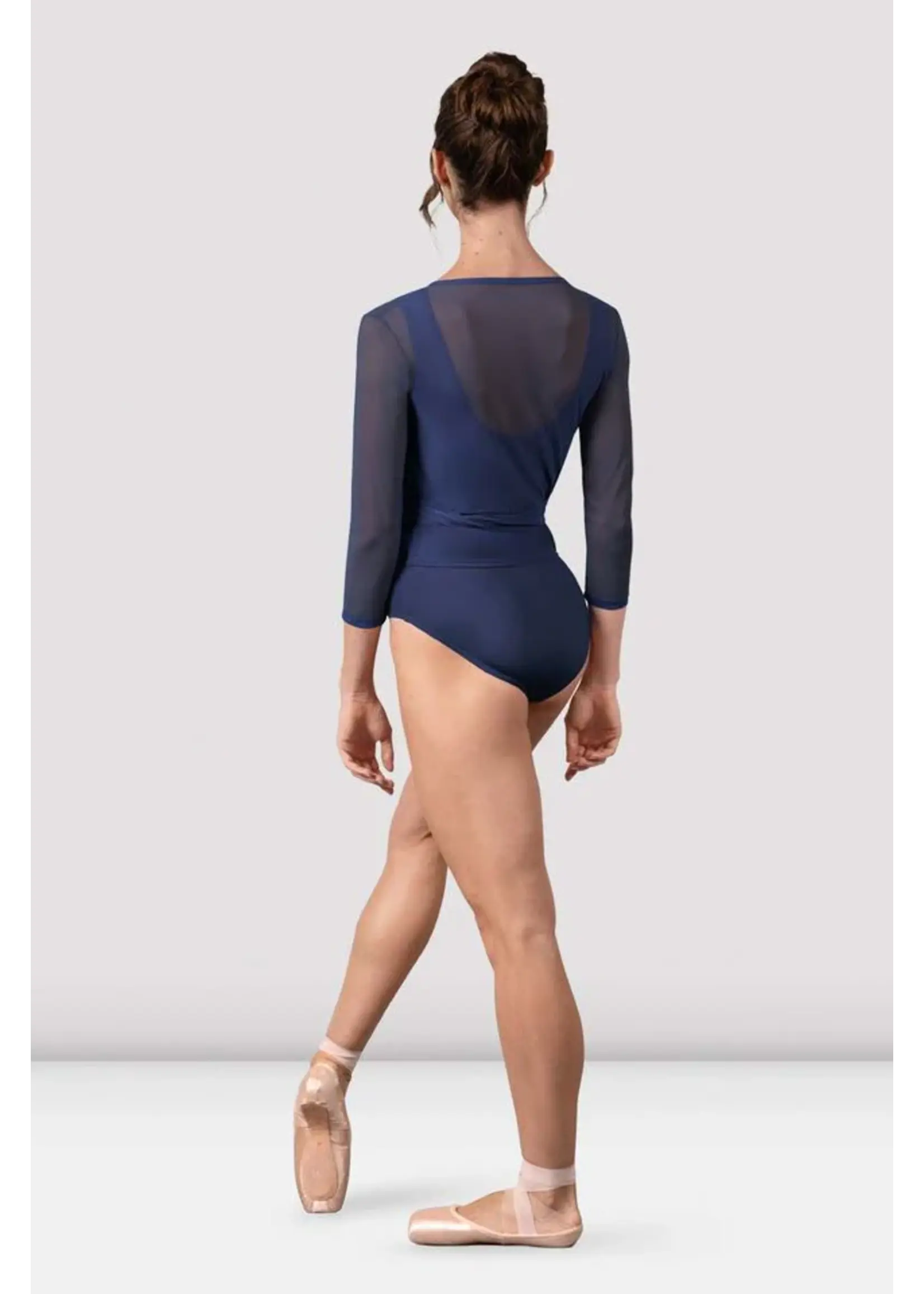 BLOCH & MIRELLA Z30022 HARMONY SOFT LONG SLEEVE WRAP TOP