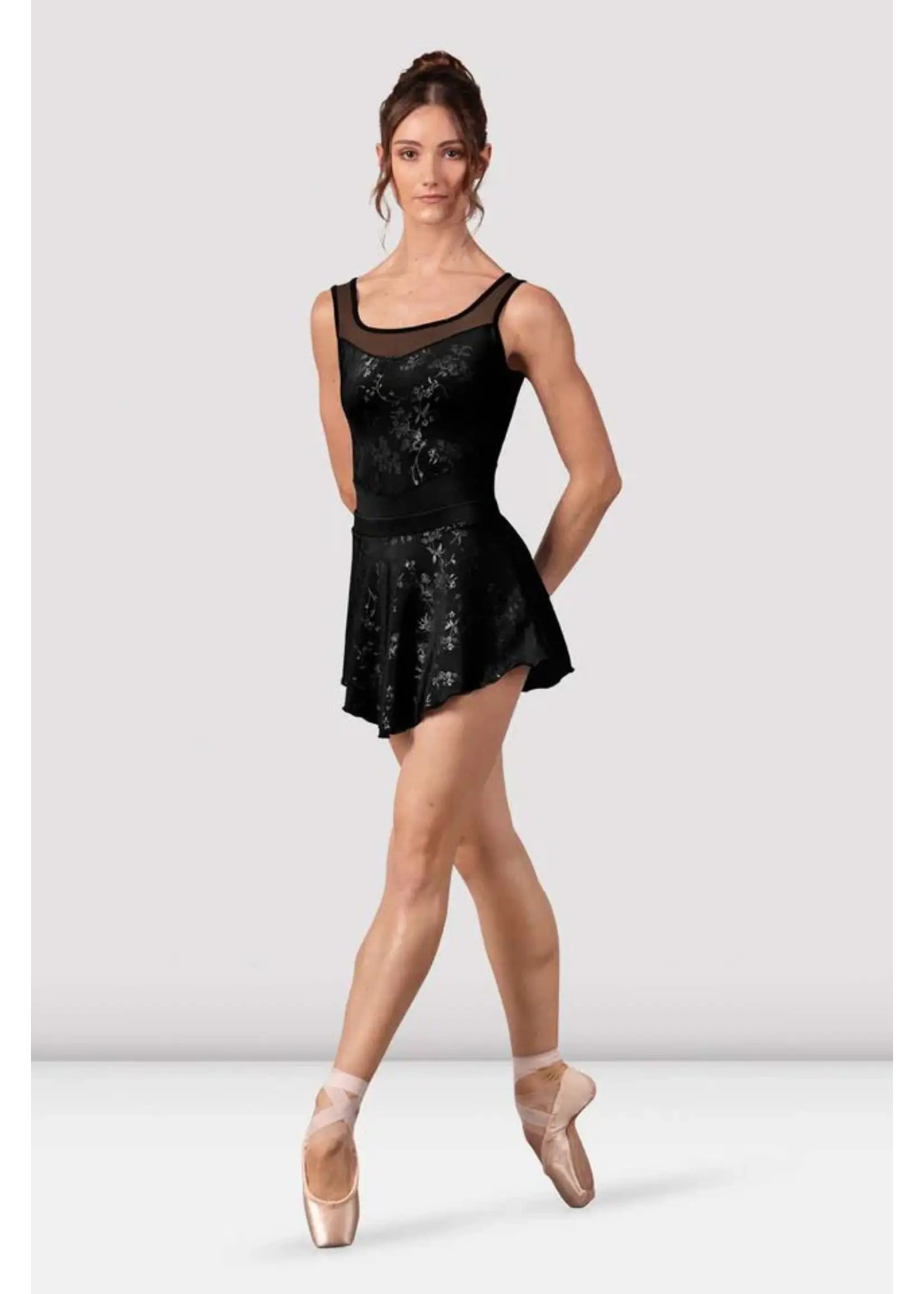 BLOCH & MIRELLA R10004 SELENA PULL ON SKIRT WITH FLORAL PRINT