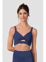 BLOCH & MIRELLA Z30025 VIVIAN ELASTIC CROP BRA TOP  WITH WIDE UNDERBAND