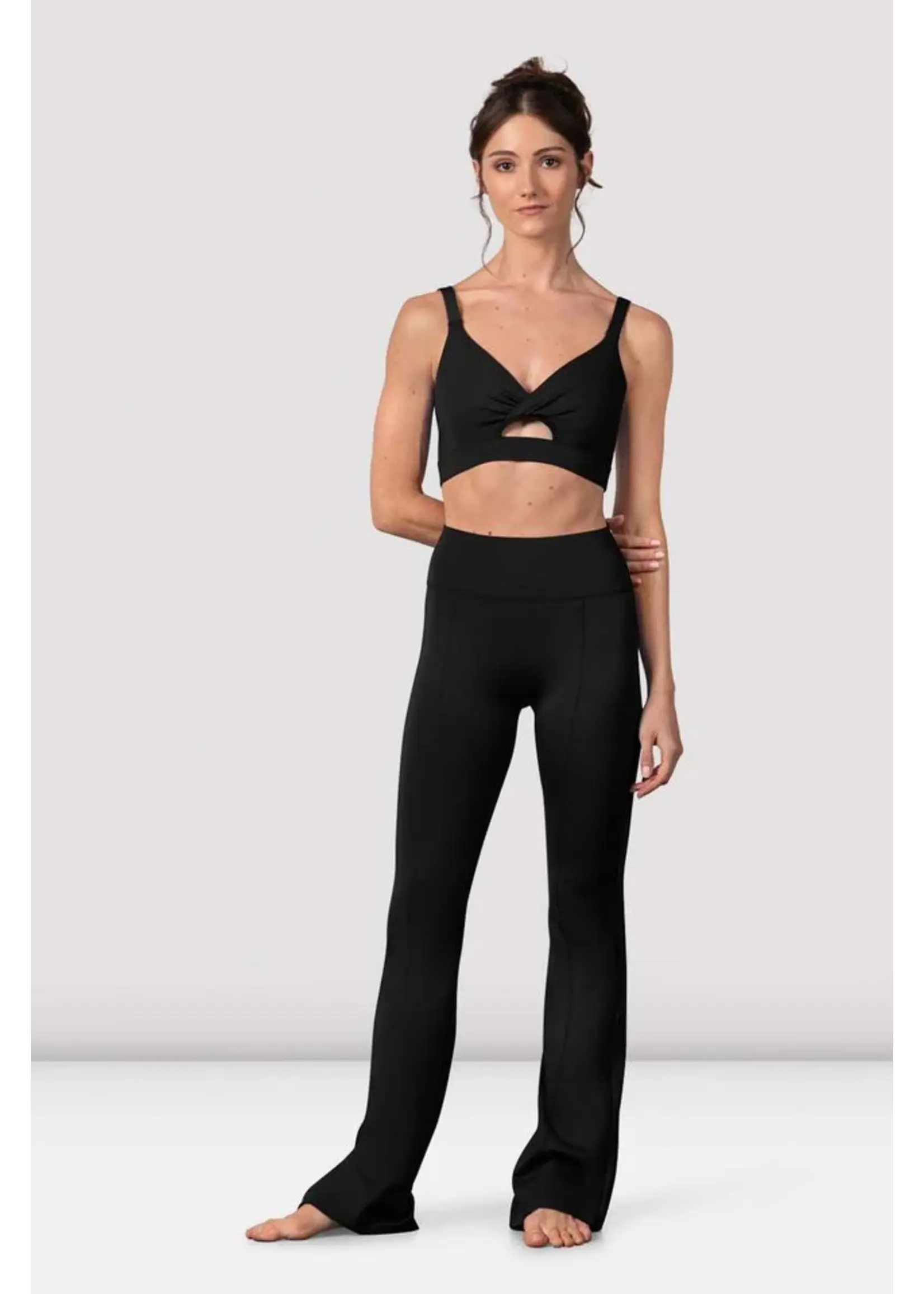 BLOCH & MIRELLA Z30025 VIVIAN ELASTIC CROP BRA TOP  WITH WIDE UNDERBAND