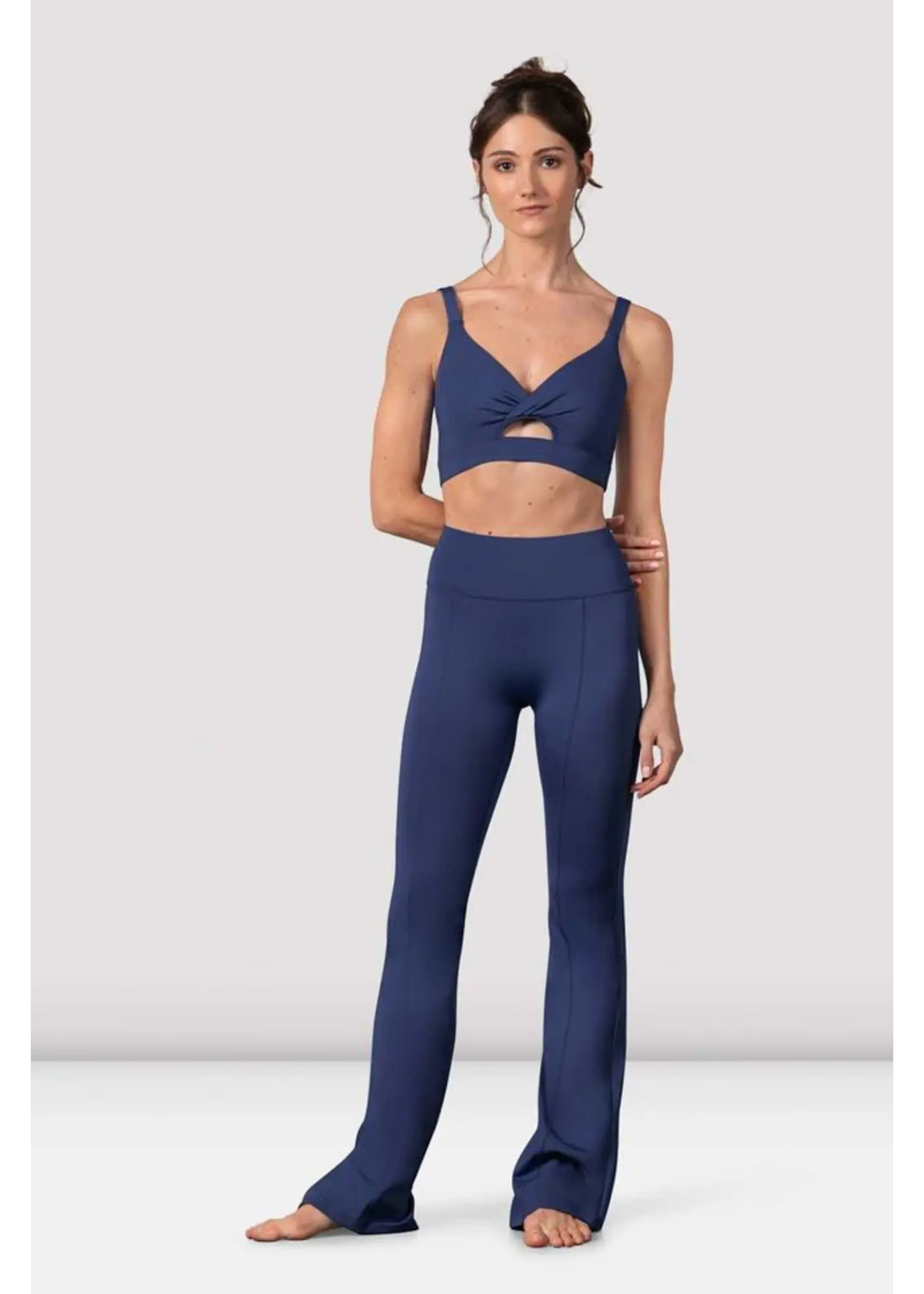 BLOCH & MIRELLA Z30025 VIVIAN ELASTIC CROP BRA TOP  WITH WIDE UNDERBAND