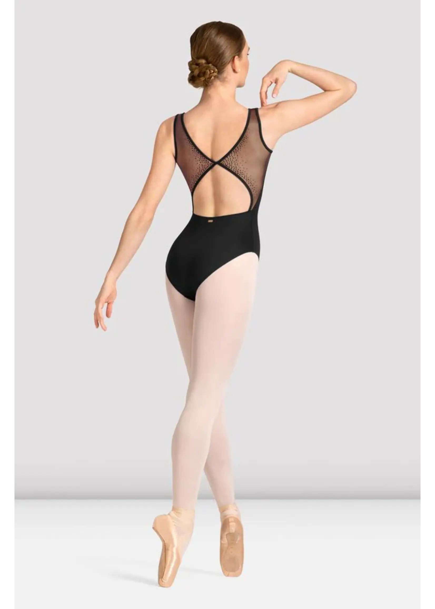 BLOCH & MIRELLA M50005LM ADULT BACK MESH DETAIL TANK LEOTARD
