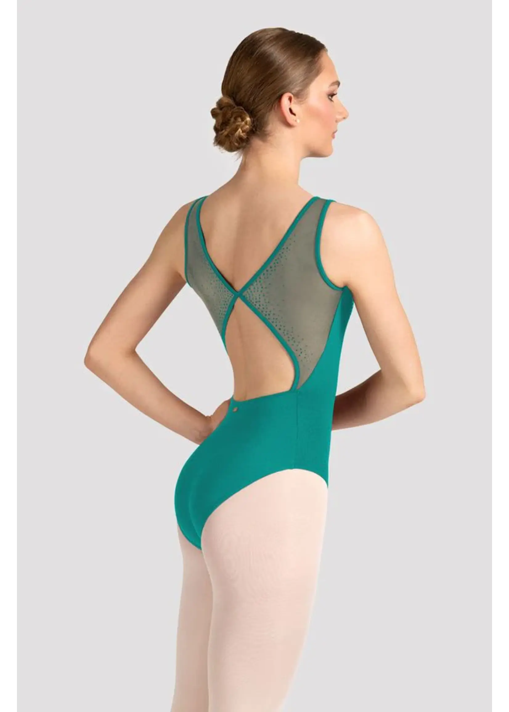 BLOCH & MIRELLA M50005LM ADULT BACK MESH DETAIL TANK LEOTARD