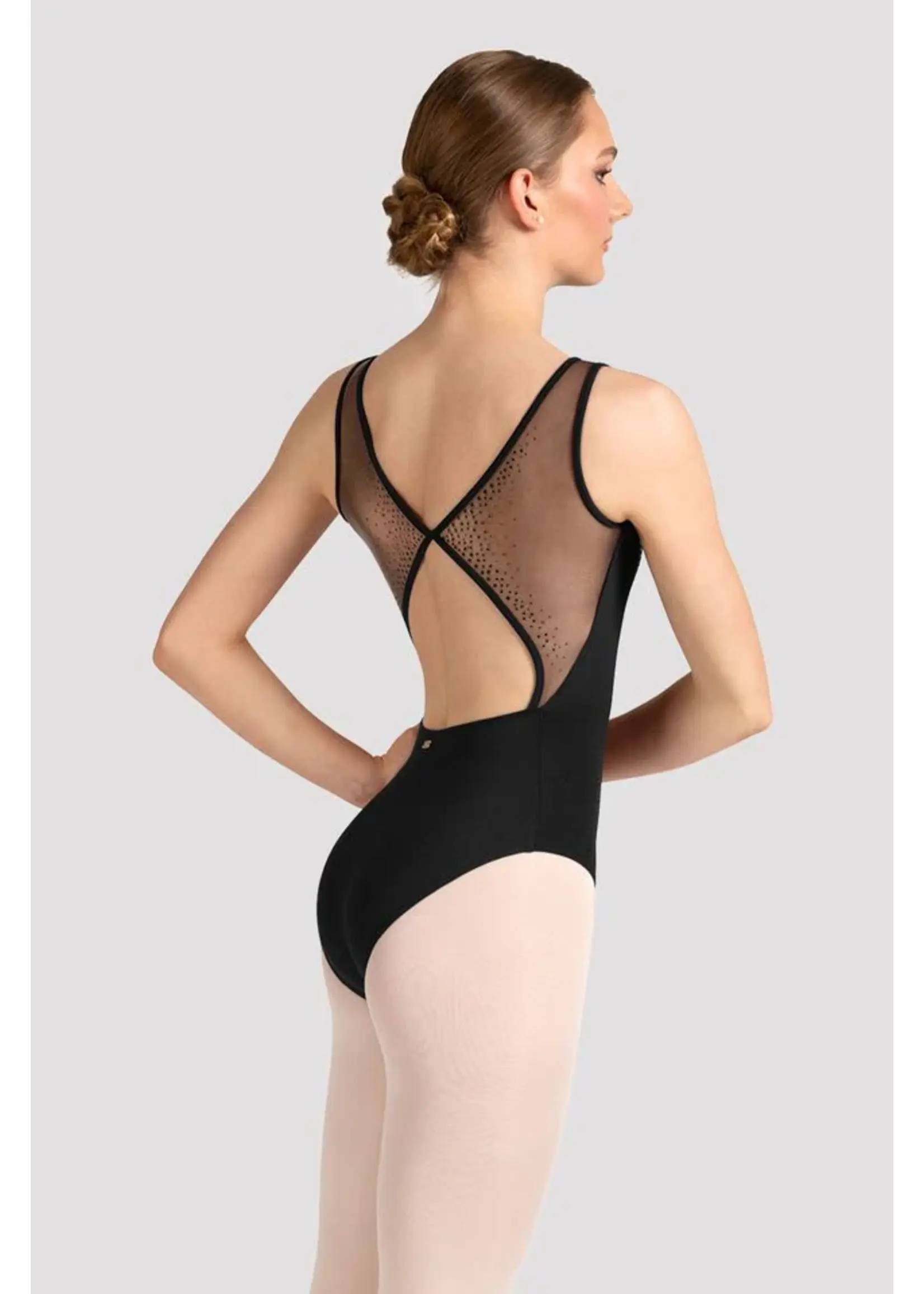 BLOCH & MIRELLA M50005LM ADULT BACK MESH DETAIL TANK LEOTARD