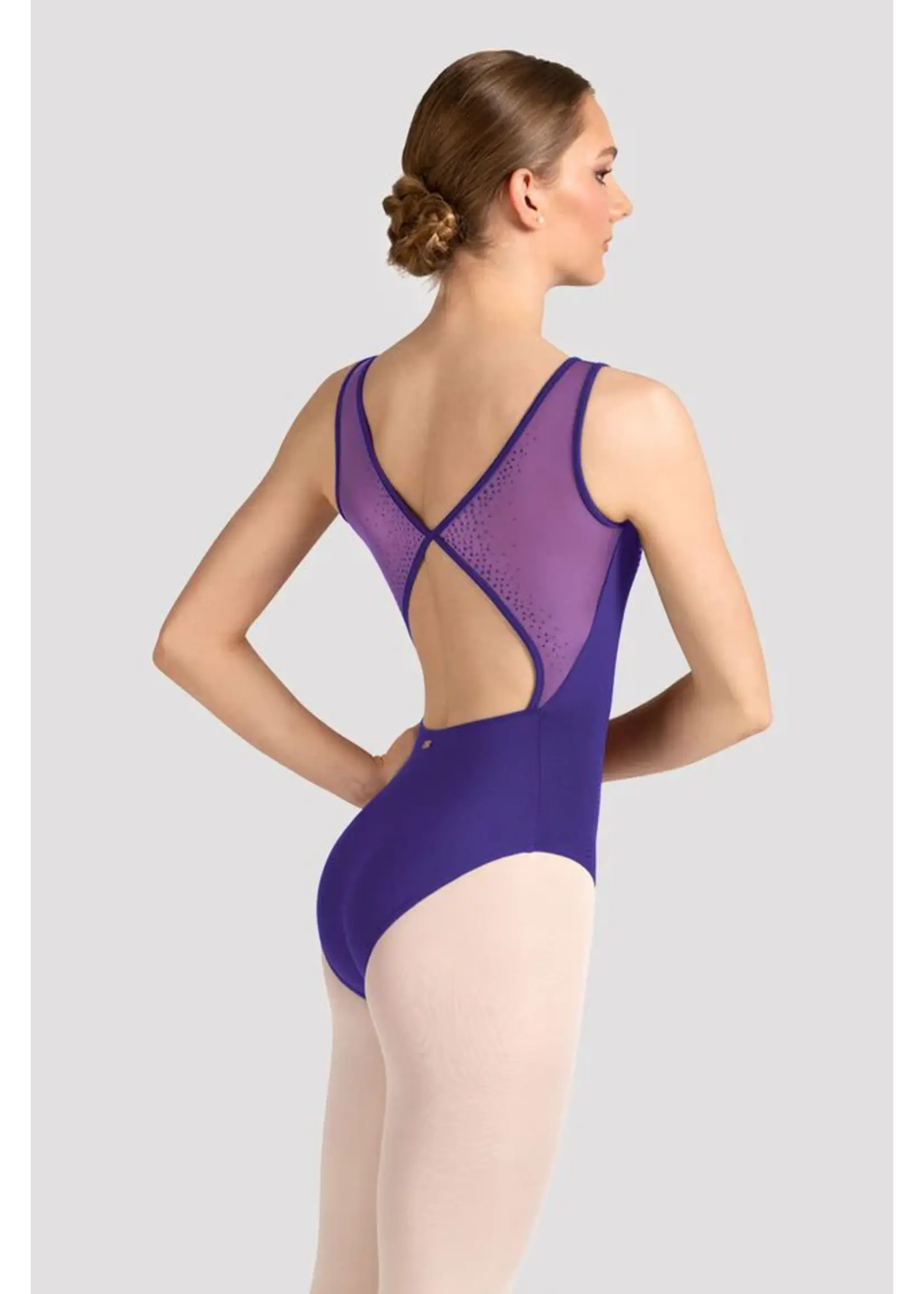 BLOCH & MIRELLA M50005LM ADULT BACK MESH DETAIL TANK LEOTARD