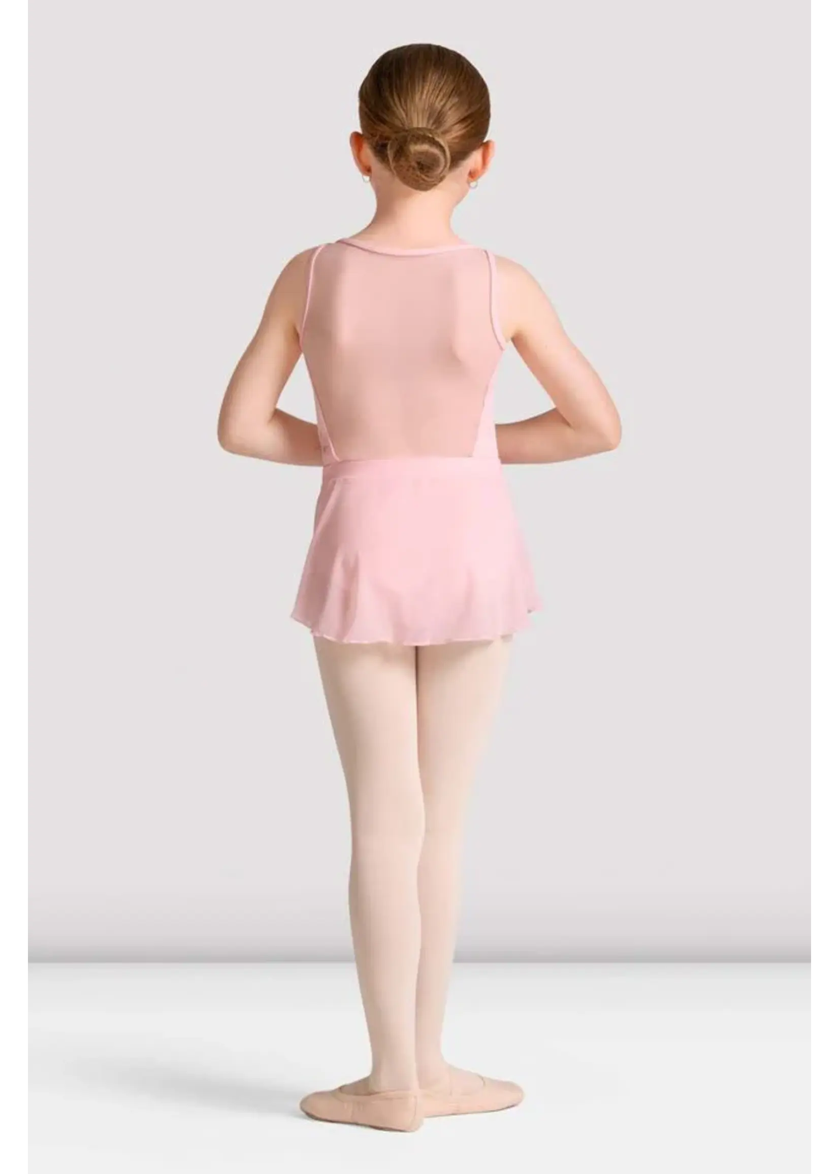 BLOCH & MIRELLA CR10005 CLAIRE WRAP PULL ON SKIRT WITH METALLIC FLORAL PRINT