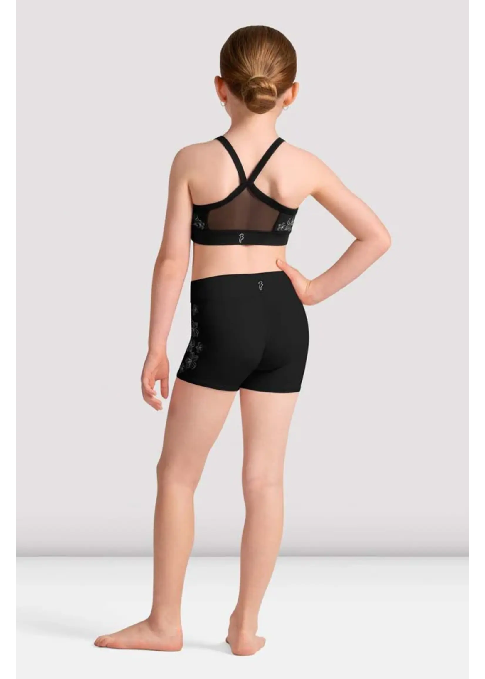 BLOCH & MIRELLA CR90012 ALEXANDRA METALLIC FLORAL PRINT SHORTS