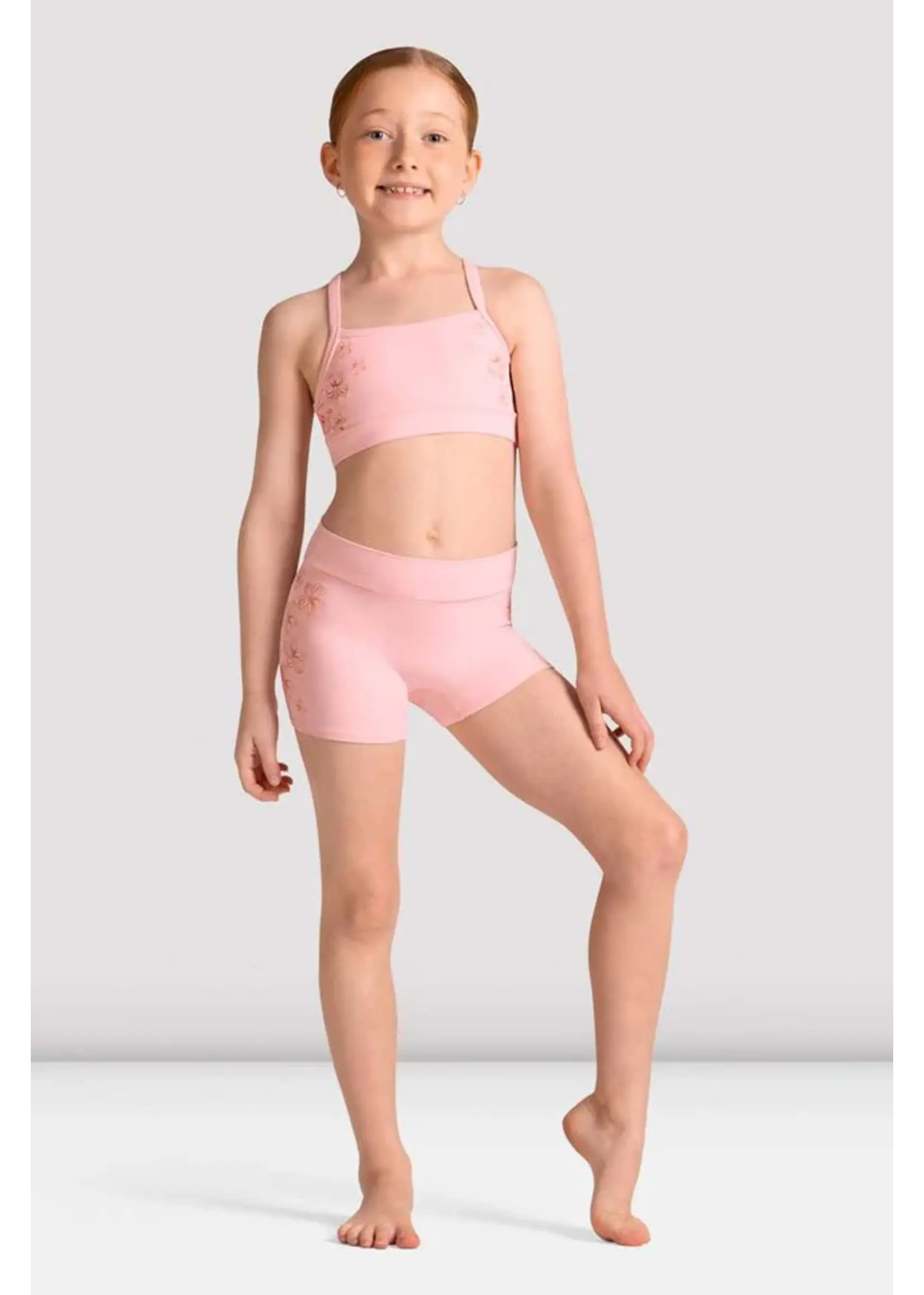 BLOCH & MIRELLA CR90012 ALEXANDRA METALLIC FLORAL PRINT SHORTS