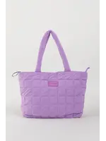 EVERY TURN ET2411FW-6039-PPUN DAILY MARKET BAG PUFFY TOTE IN PLAYFUL PUNCH PURPLE