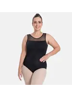 SO DANCA SL212 GEMINA  MESH KEYHOLE BACK TANK CURVY LEOTARD