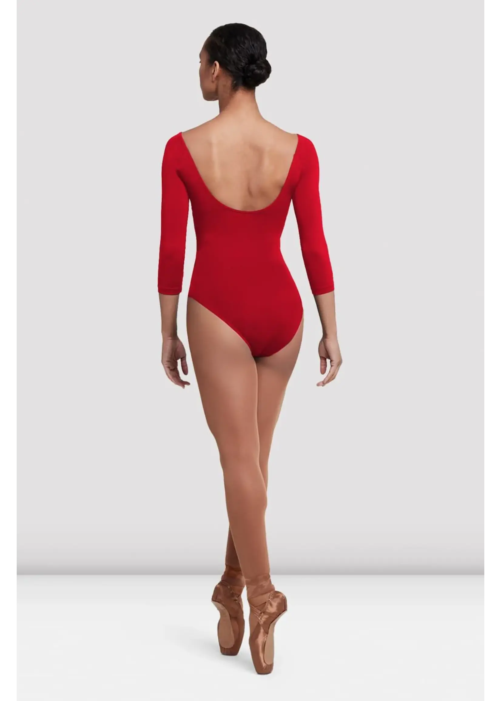 BLOCH & MIRELLA L4206 BALLET CORE PINCHED FRONT & BACK 3/4 SLEEVE LEOTARD
