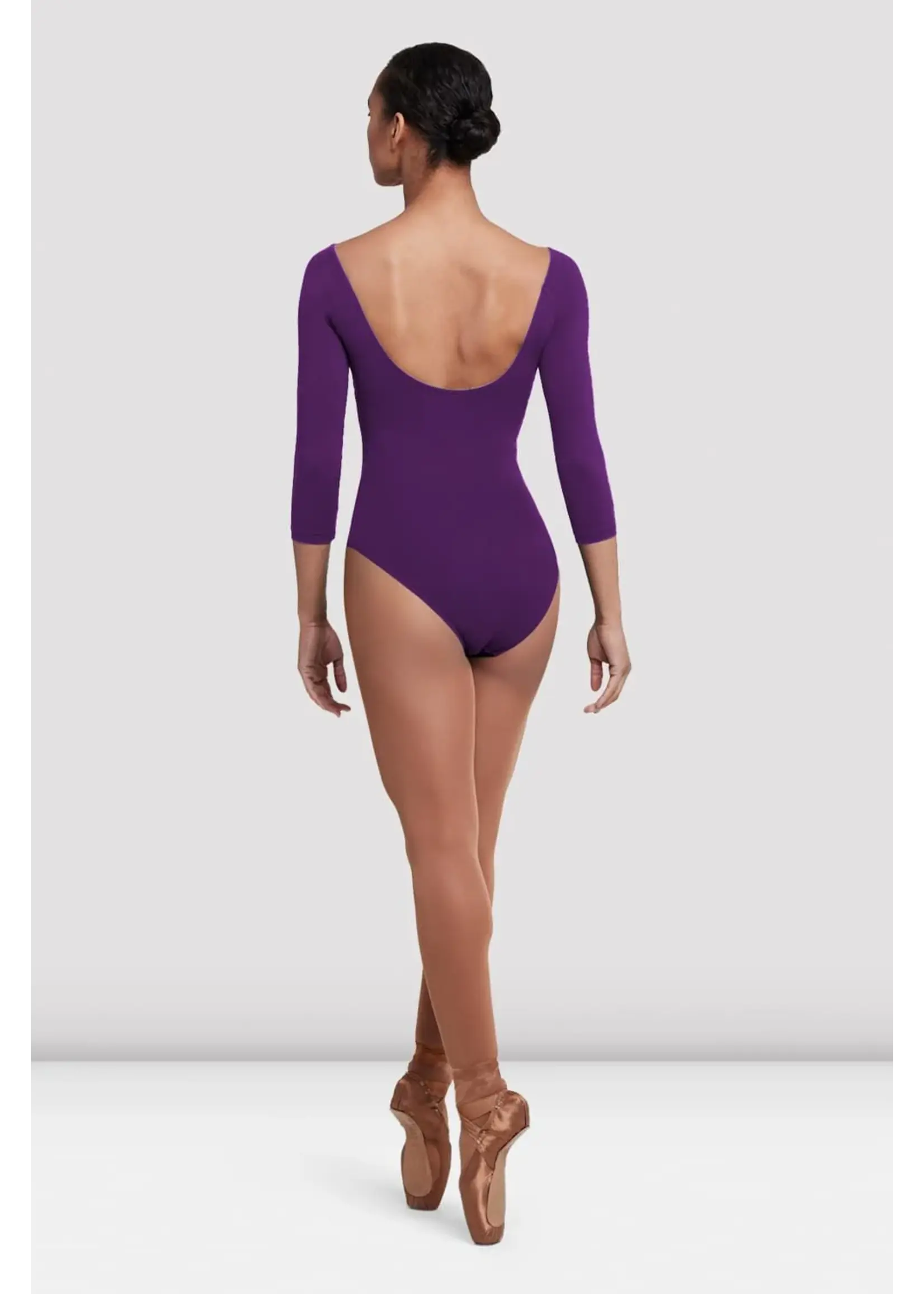 BLOCH & MIRELLA L4206 BALLET CORE PINCHED FRONT & BACK 3/4 SLEEVE LEOTARD