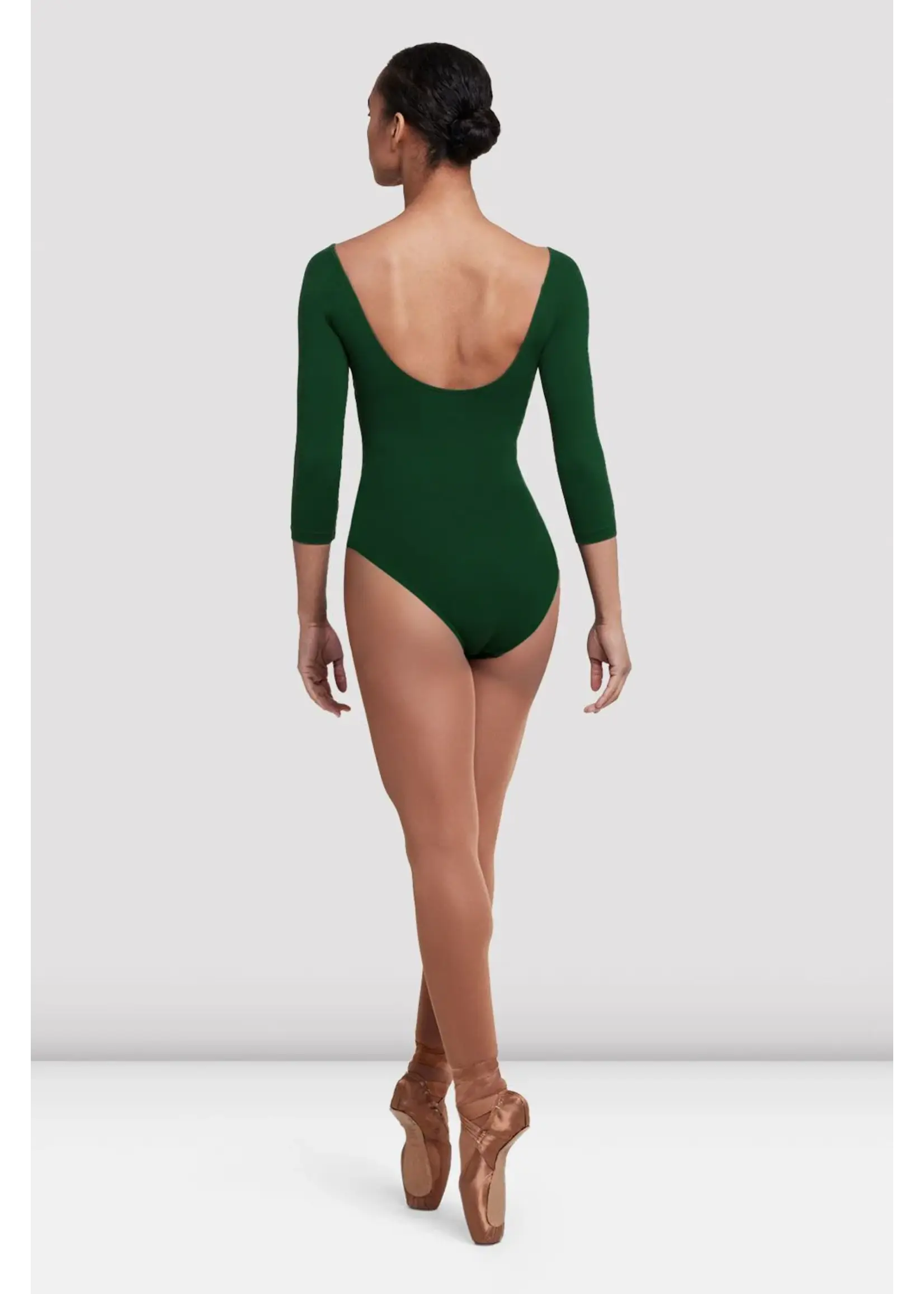 BLOCH & MIRELLA L4206 BALLET CORE PINCHED FRONT & BACK 3/4 SLEEVE LEOTARD