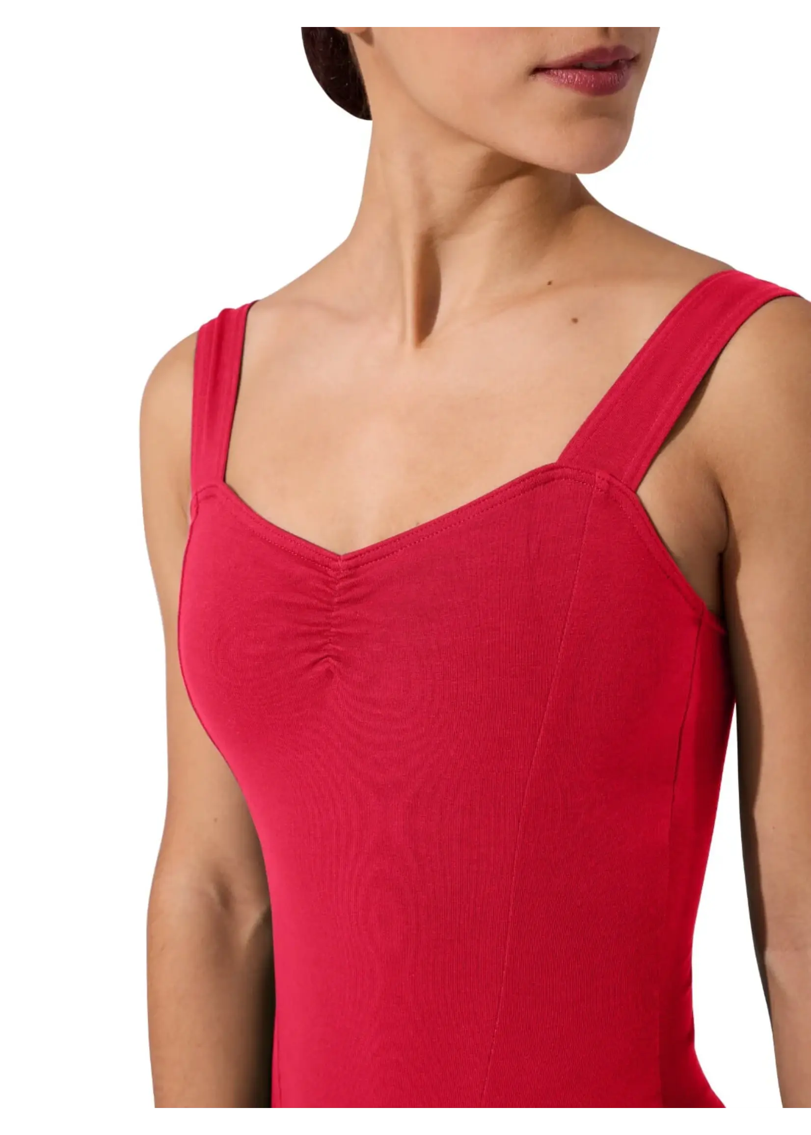 CAPEZIO & BUNHEADS ASE1012W STUDIO COLLECTION PINCHED FRONT TANK LEOTARD