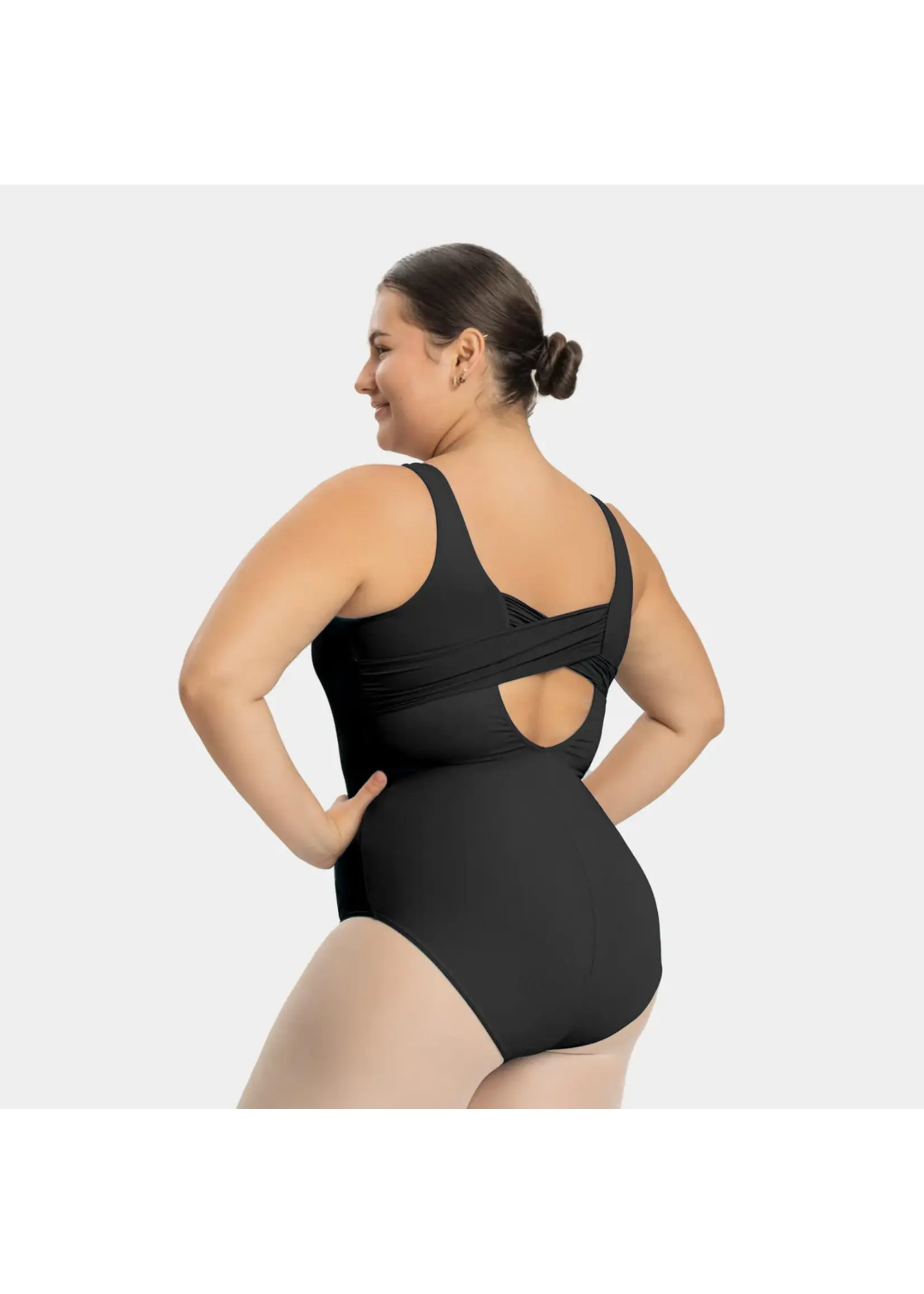 SO DANCA SL124 MARLENA CROSS BANDED BACK TANK LEOTARD