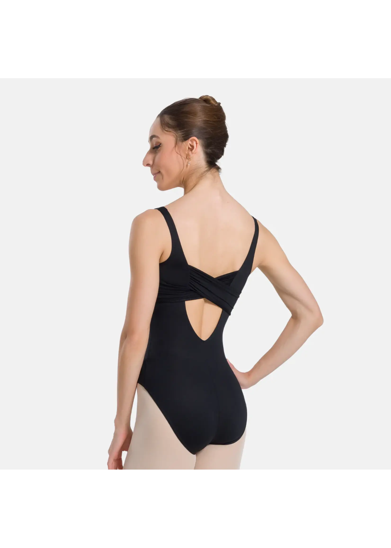 SO DANCA SL124 MARLENA CROSS BANDED BACK TANK LEOTARD