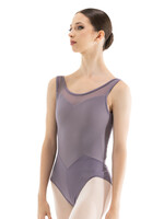 NIKOLAY DA5001 TARYN MESH OVERLAY BODICE PANEL BACK TANK LEOTARD