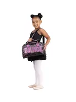 DANSHUZ B26525 PANTHER ATHLETIC DANCE DUFFEL BAG IN LEOPARD/CHEETAH PRINT 14X8X5.5