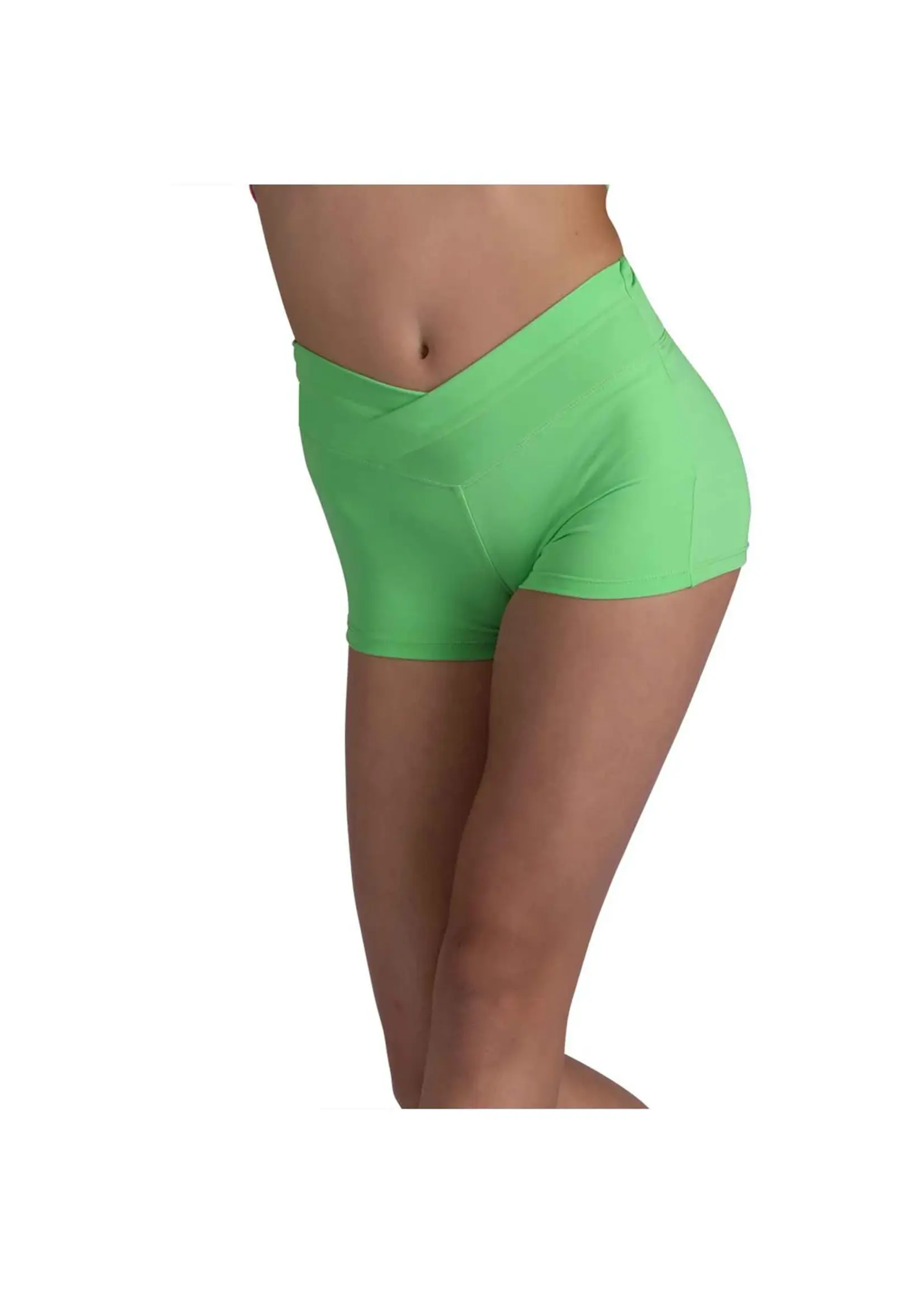 DANSHUZ 26406C VANNA CROSSOVER FRONT HIGH V WAIST SHORT